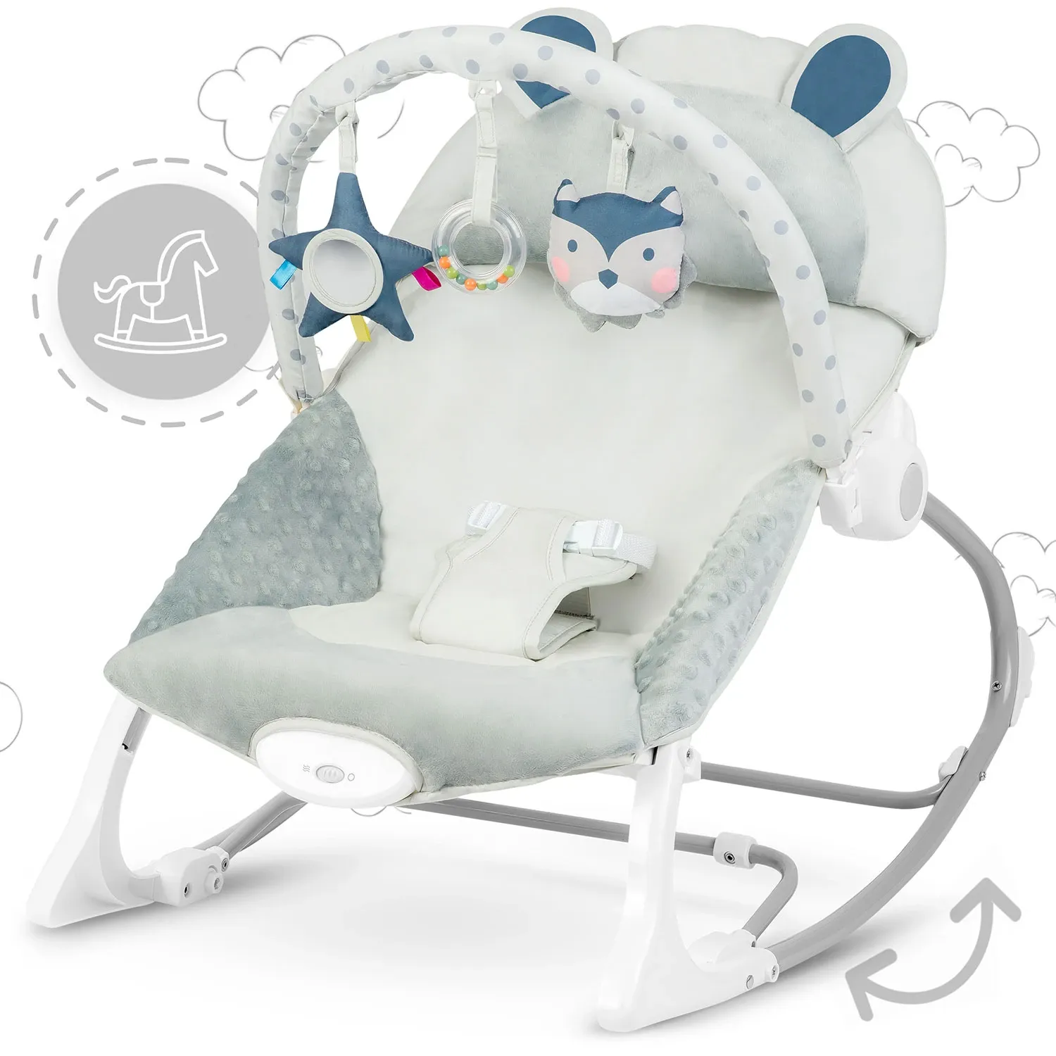 Ricokids supamoji lovelė su vibracija - viržių spalvos - nuotrauka 1