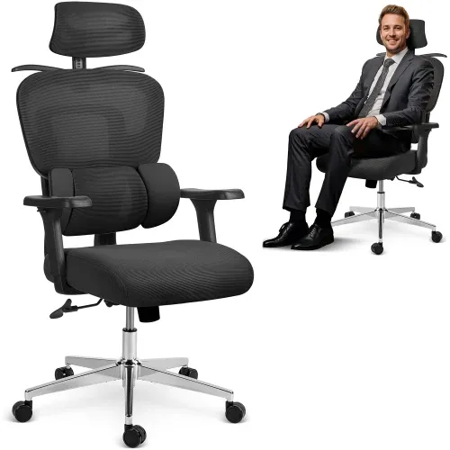 Sofotel Talin mikro tinklelio biuro kėdė – juoda - nuotrauka 1