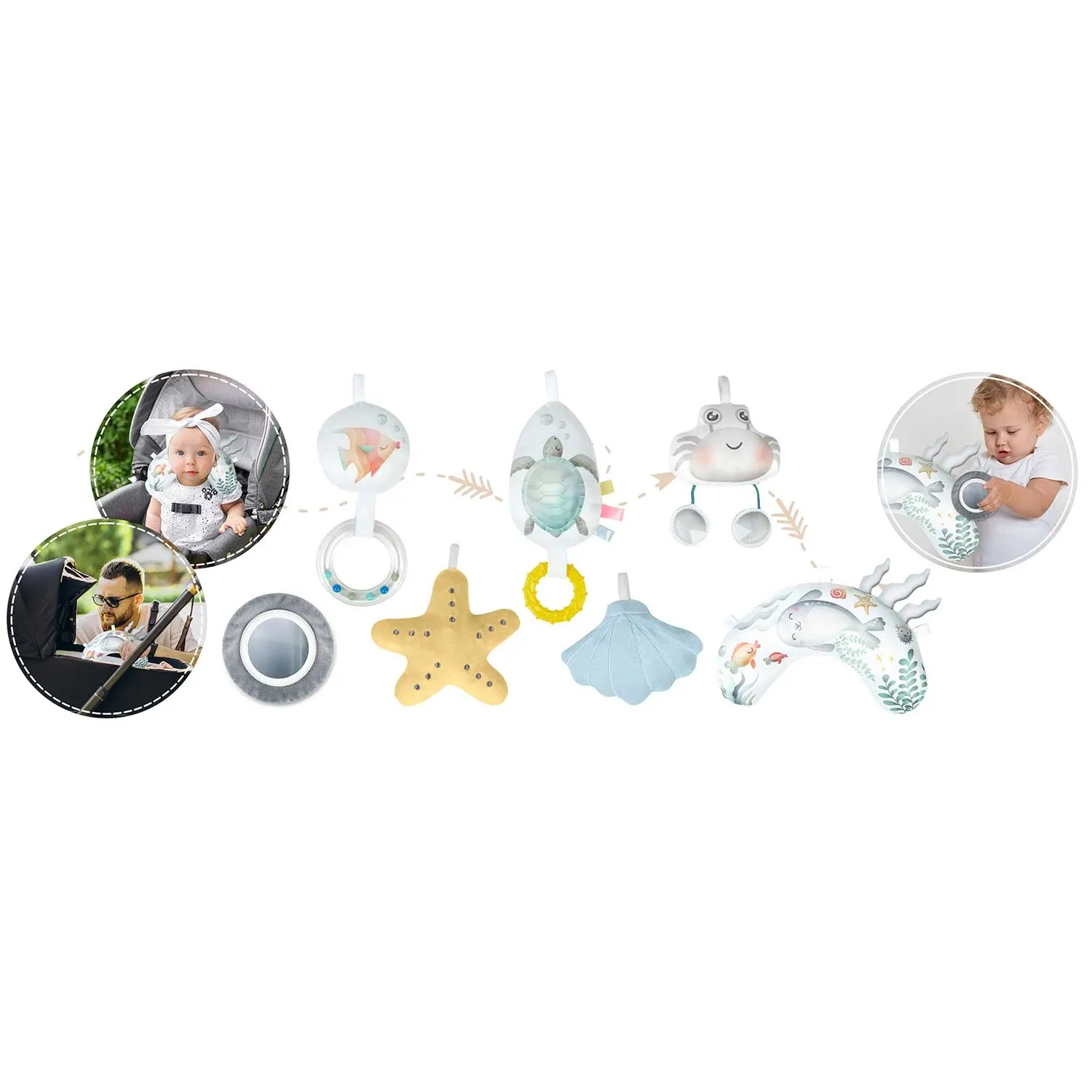 Interaktyvus žaidimų kilimėlis „Ocean Nukido“ – mėlynas - nuotrauka 1