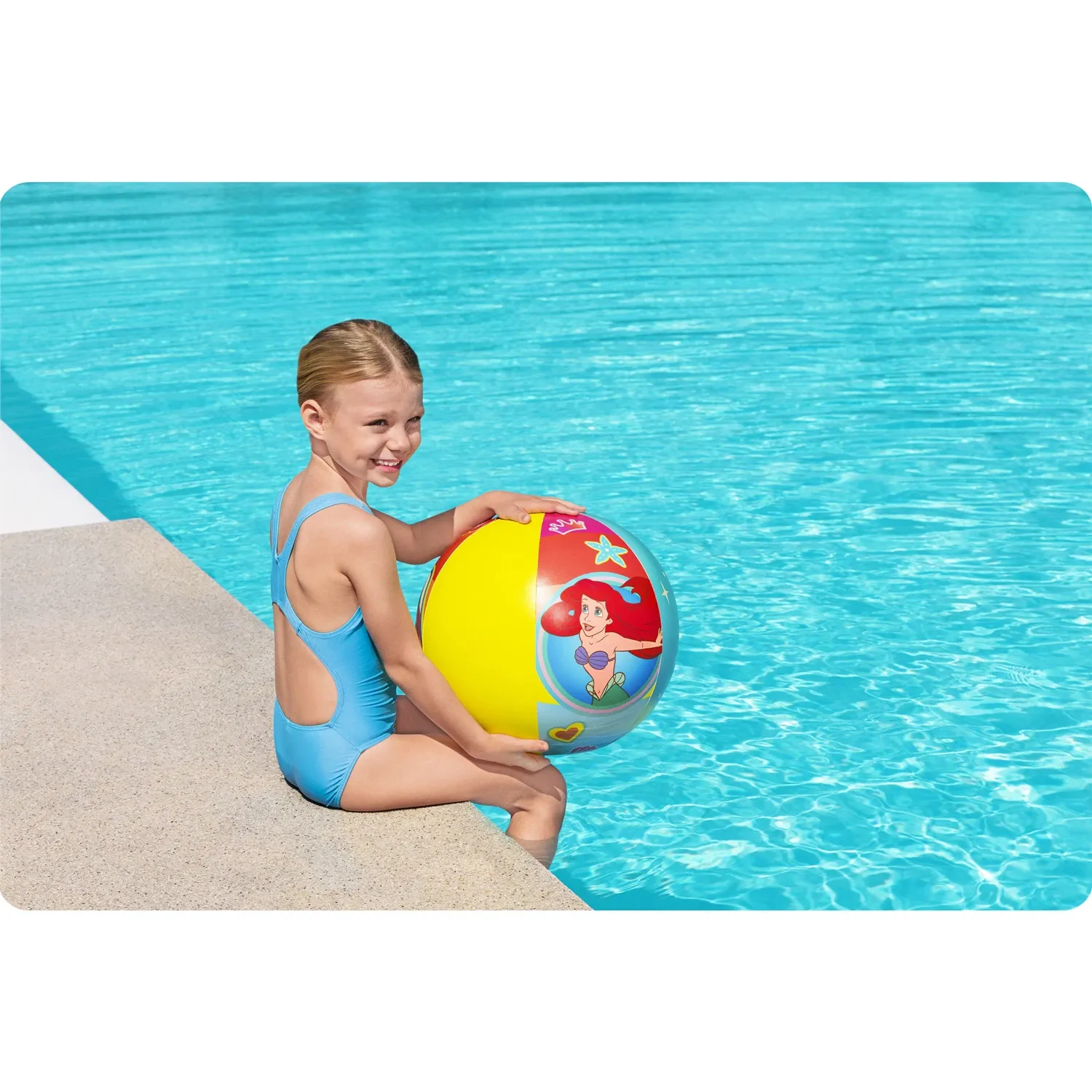 Vaikiškas paplūdimio kamuolys 51 cm Disney Princess Bestway 91042 - nuotrauka 1