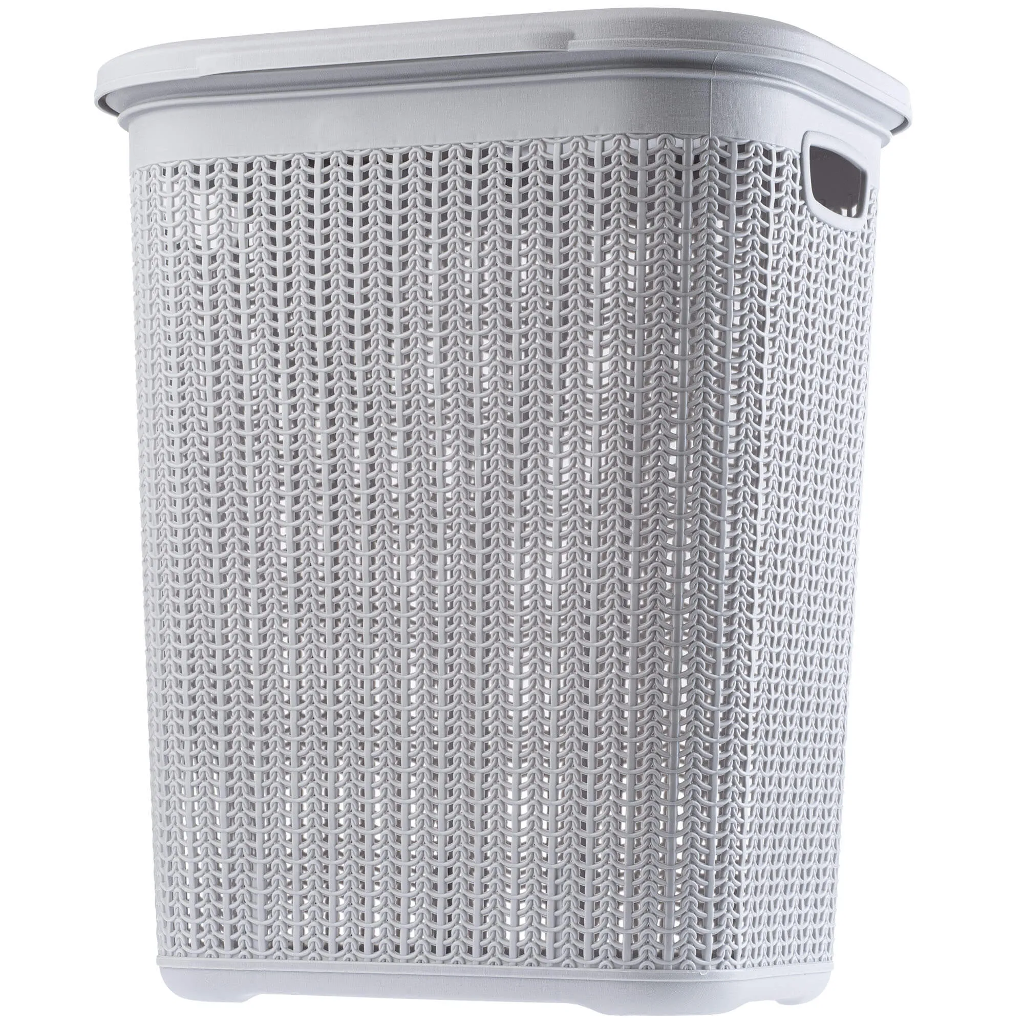 Mera 50L šviesiai pilkas skalbinių krepšys su dangčiu