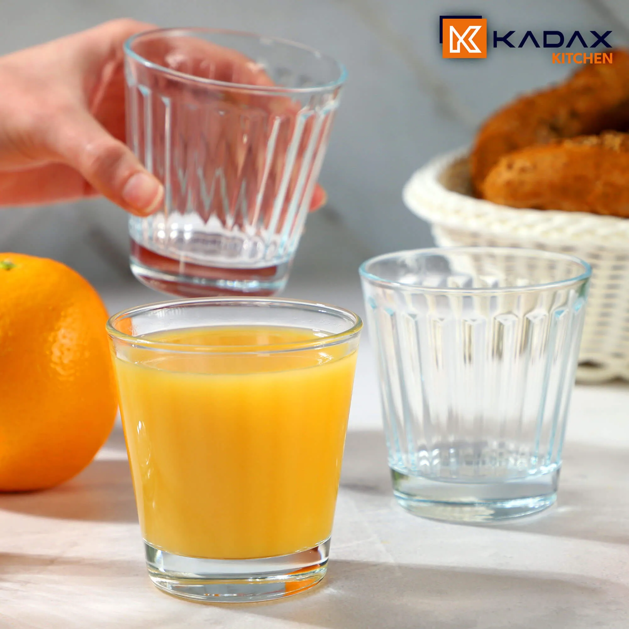 6 vnt. „Blera“ stiklinės po 175 ml + 1,1 l „Bargano“ ąsotis