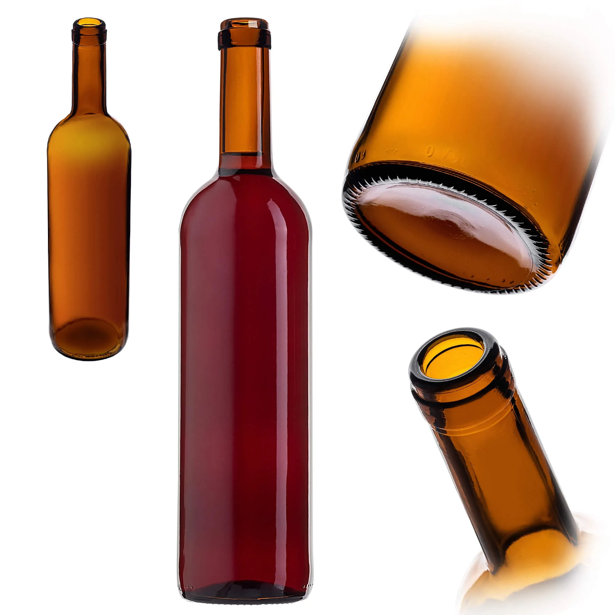 Biagio vyno butelis 750 ml rudas be kamščio 1 vnt.