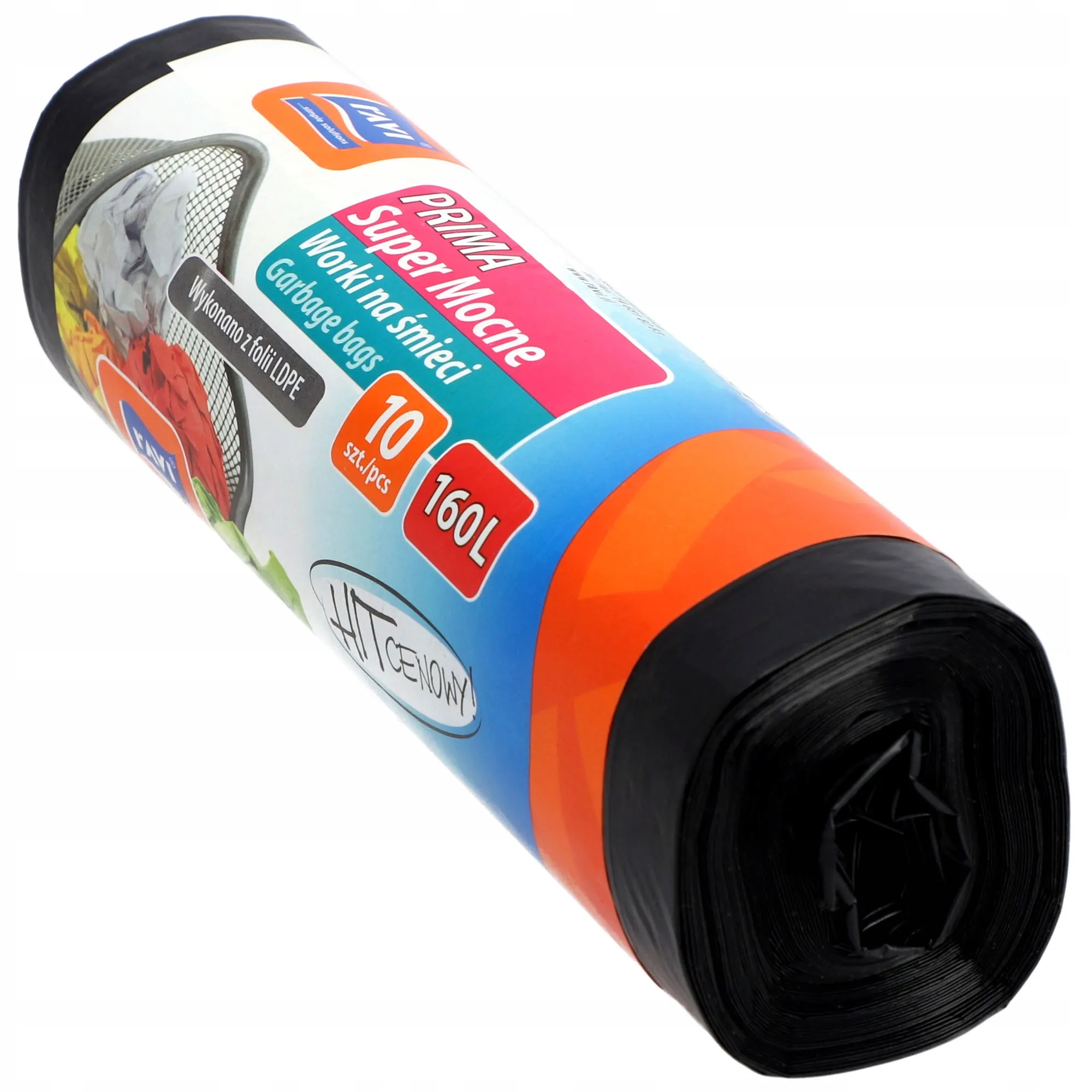 „Ravi Prima“ itin tvirti šiukšlių maišai, 160 litrų, 10 vnt.