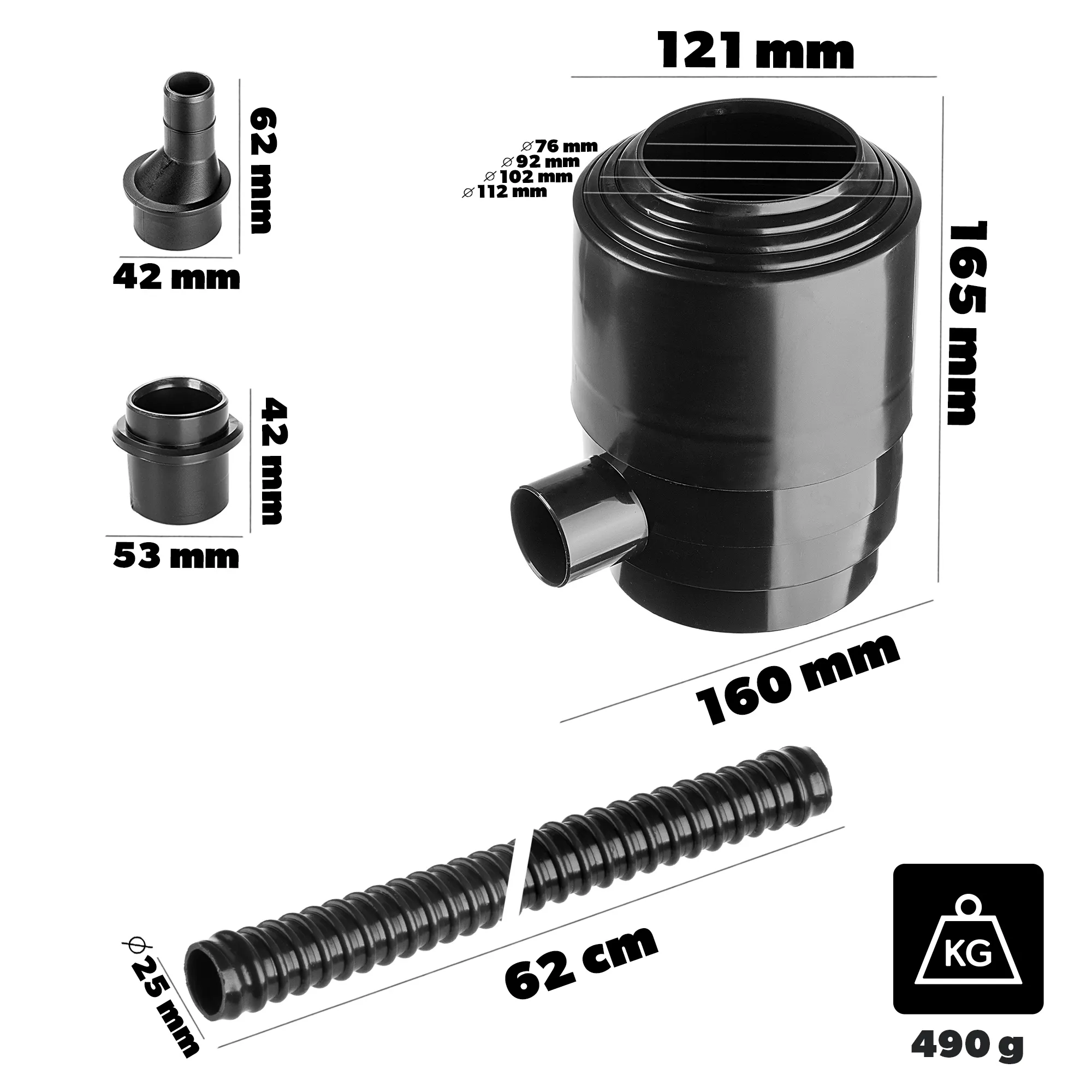 Toretti vidinis latako filtras