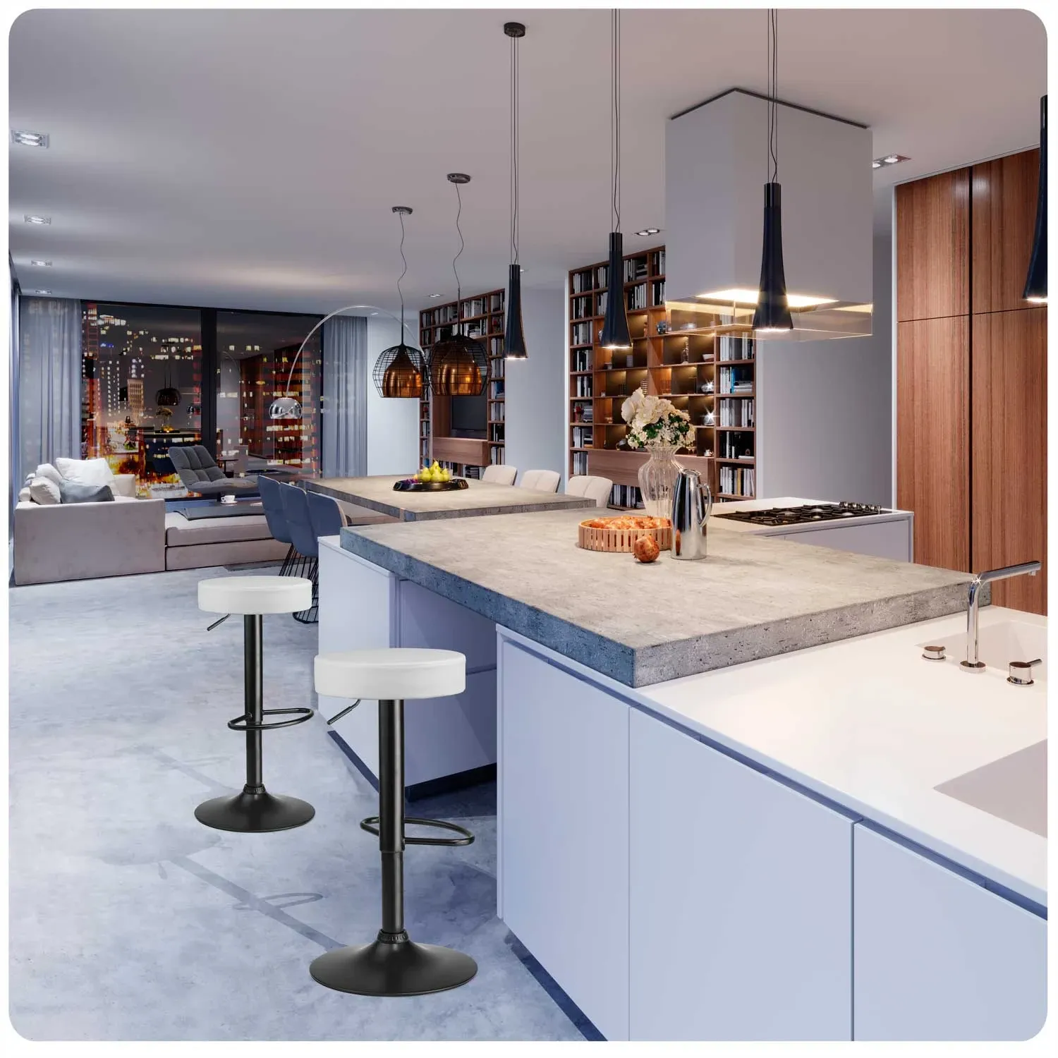 Imago baro kėdės, baltos – 2 vnt. - nuotrauka 1