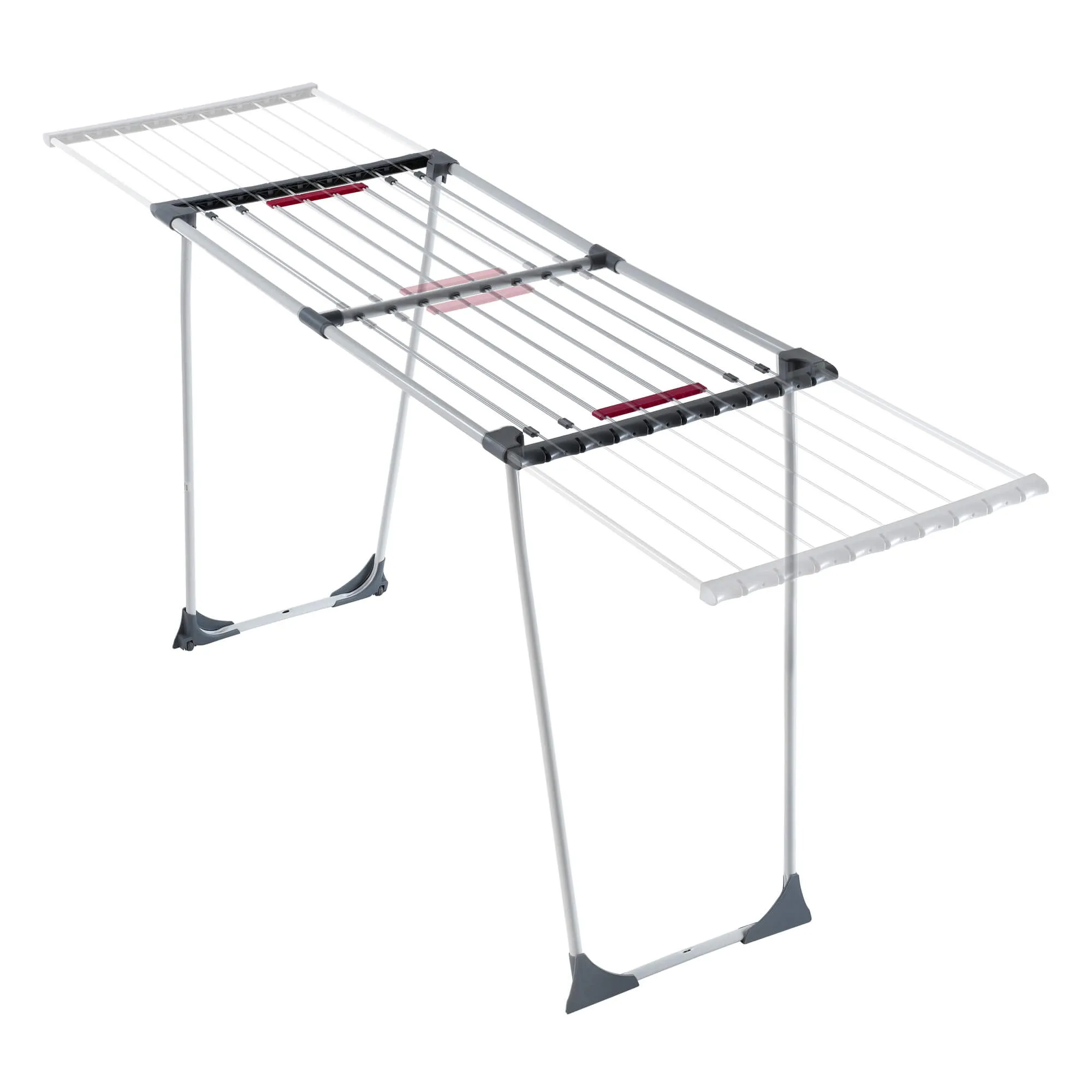 Teleskopinė pastatoma drabužių džiovyklė, pilka, 110–196 cm