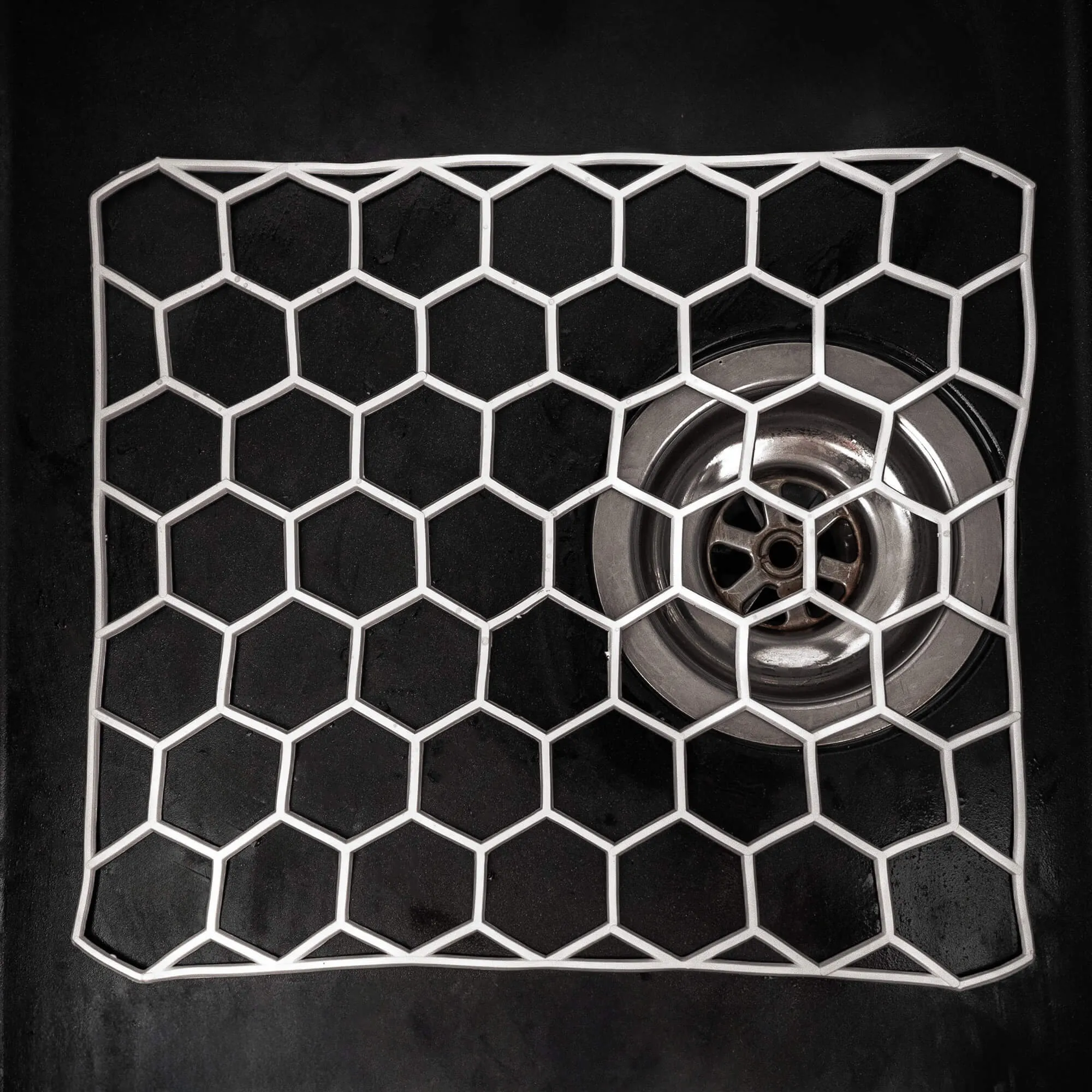 Ruoti guminis kriauklės įdėklas, šešiakampis, spalvų mišinys