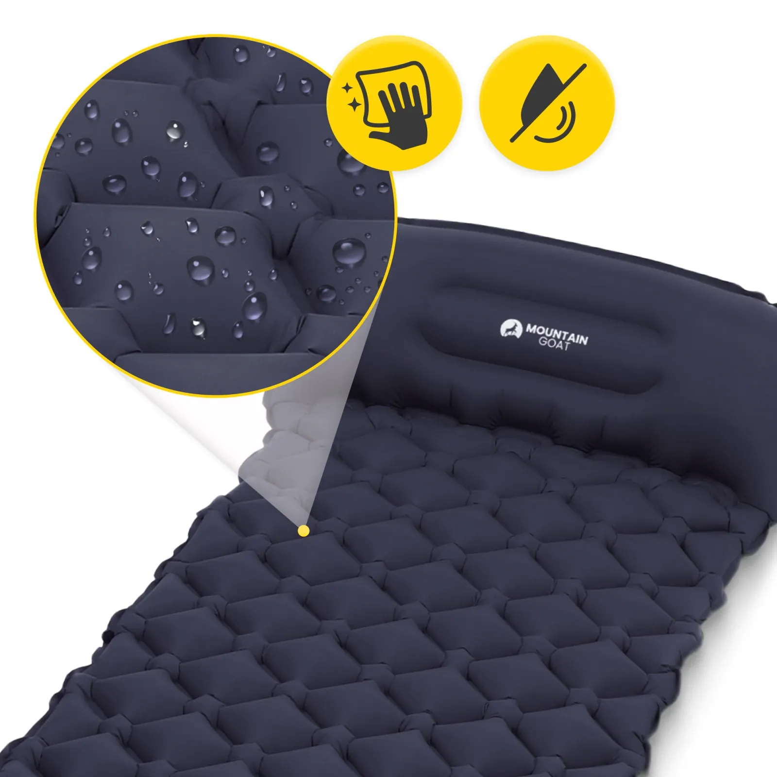 „Mountain Goat“ vienvietis savaime prisipučiantis pripučiamas turistinis čiužinys