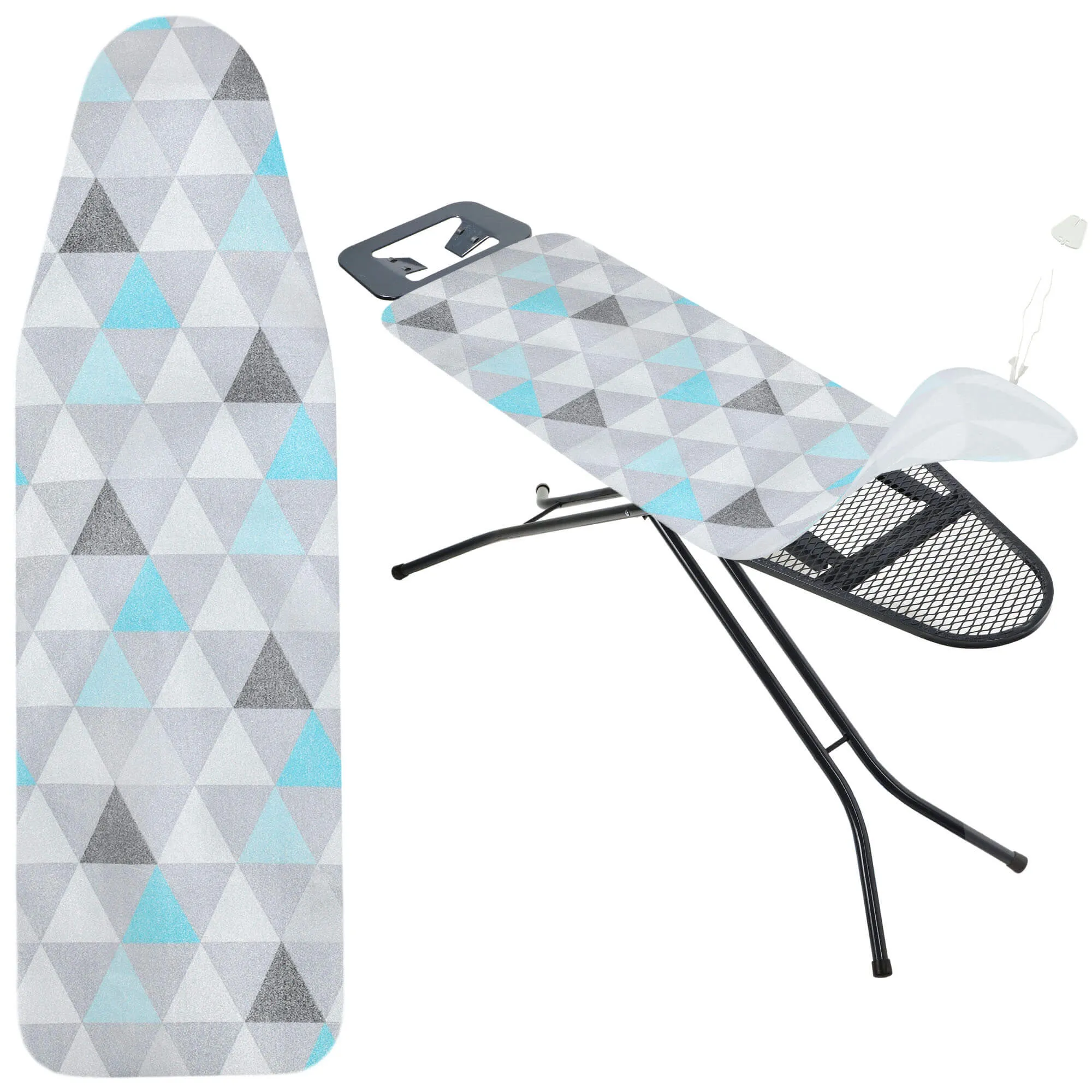 Lyginimo lentos užvalkalas 110×30 cm, tamprus trikampio formos pagrindas