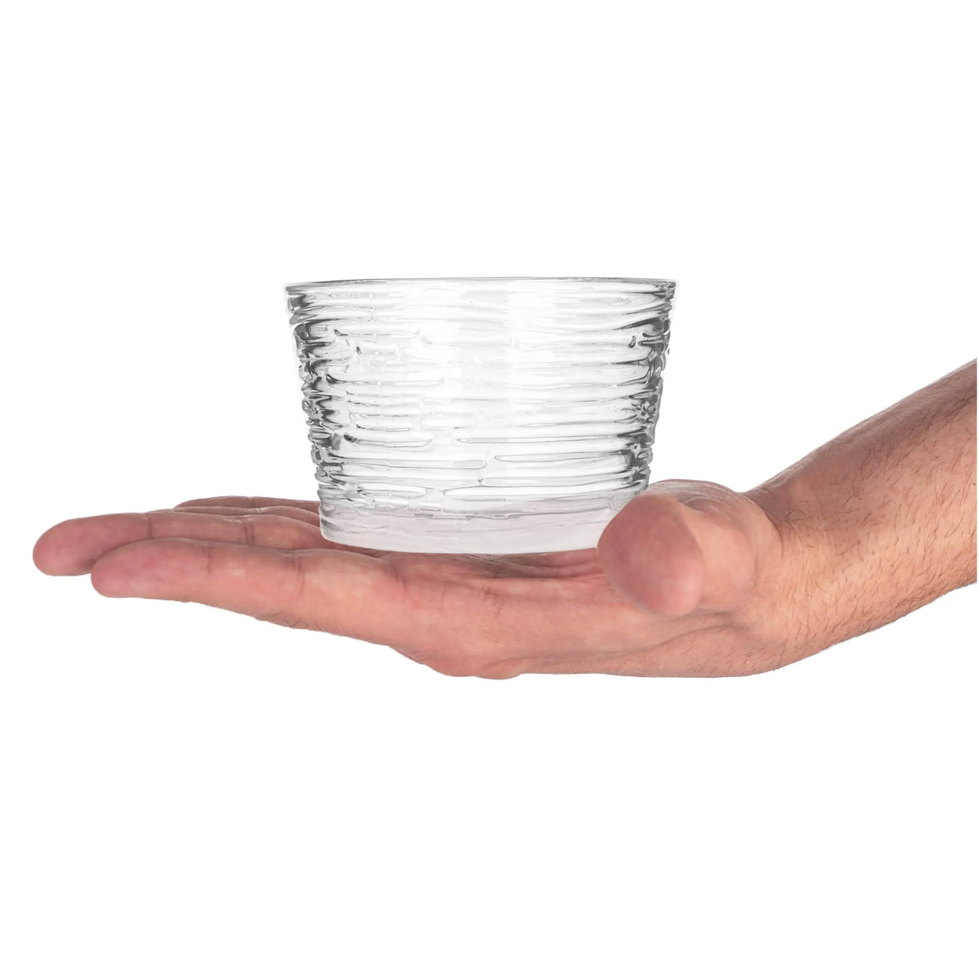 „Torza“ ledų indeliai 290 ml be kojelės, žievės raštas, 6 vnt.