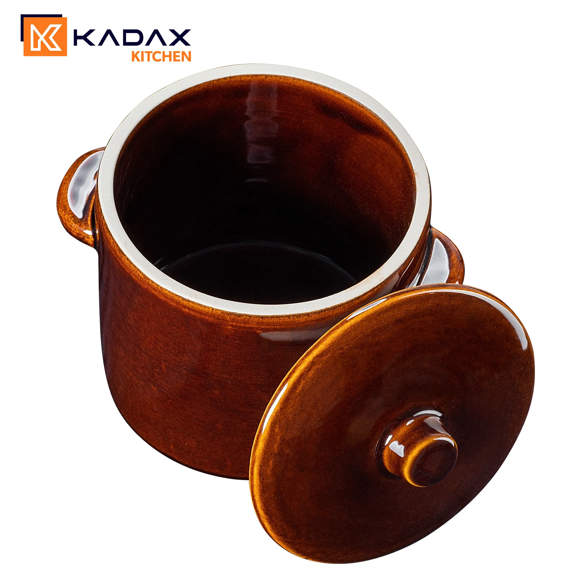 Athena akmens masės puodas 1,5 l 17 cm su dangčiu