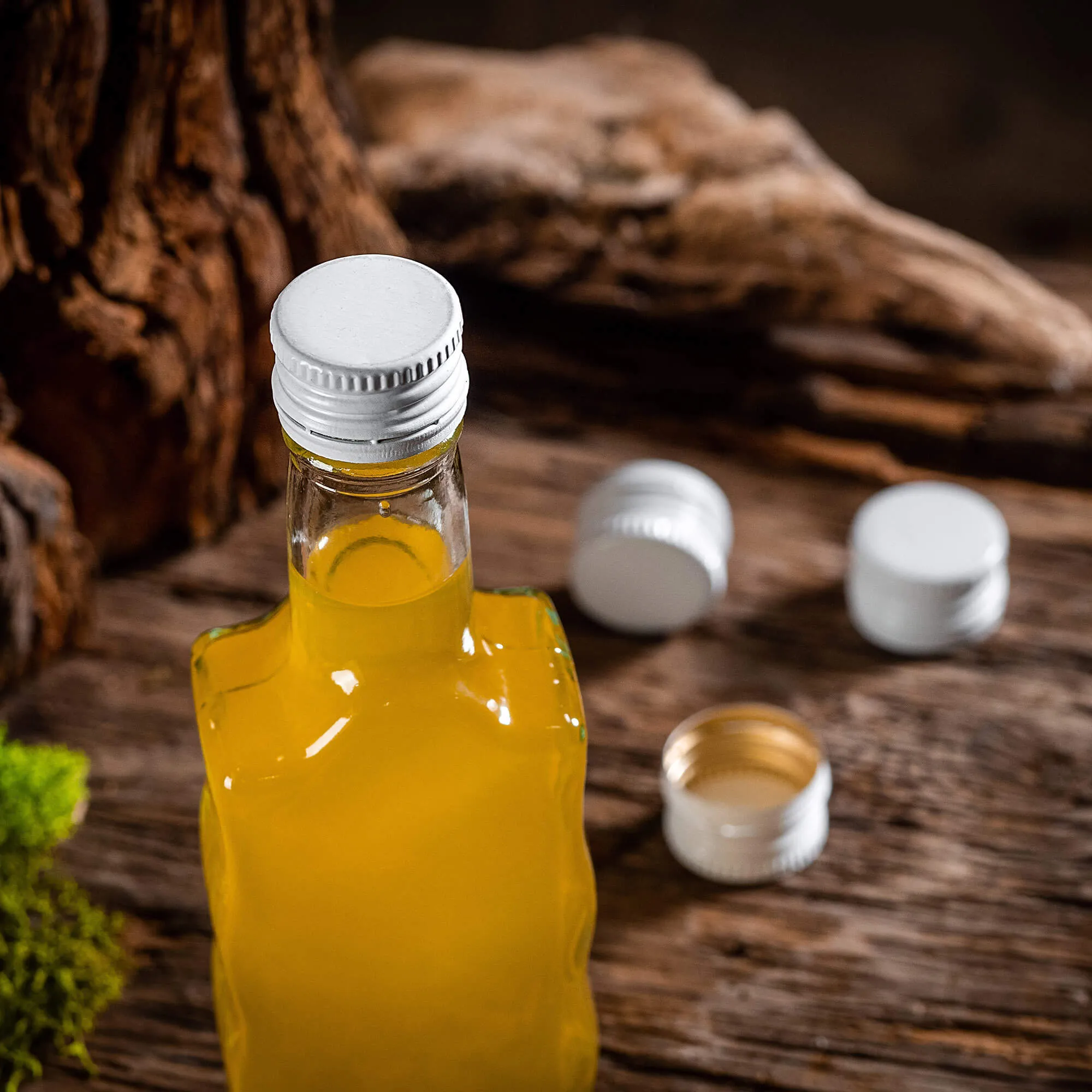 Annot aliumininiai butelių kamšteliai, 28 mm skersmens, balti, 10 vnt.