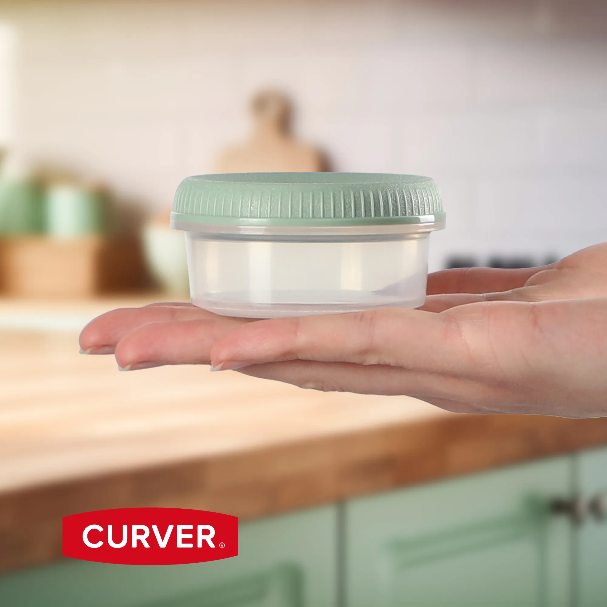 Curver Smart To Go Eco Line maisto indeliai, 3 x 0,15 l