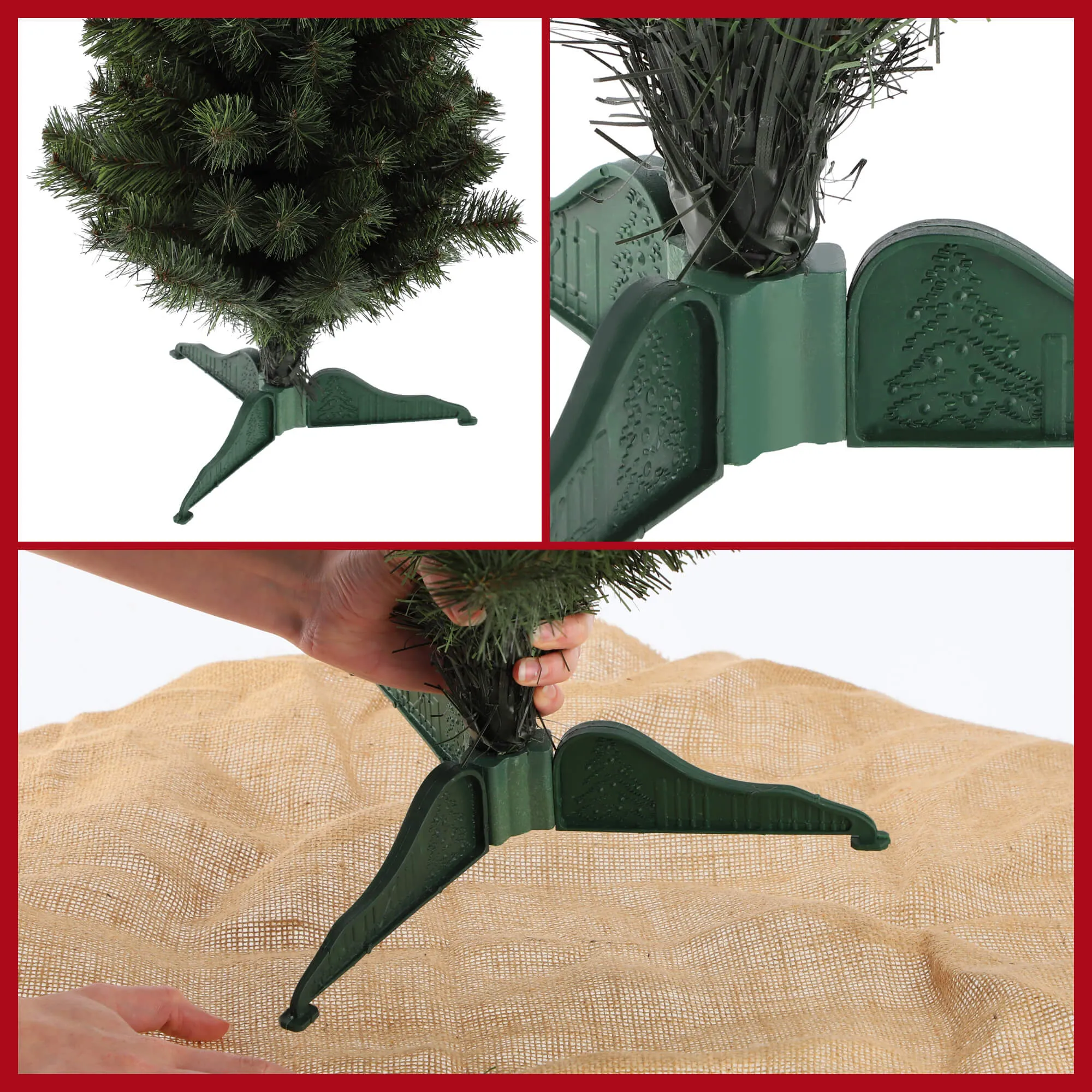 Dekoratyvinė dirbtinė Kalėdų eglutė iš džiuto, 80 cm