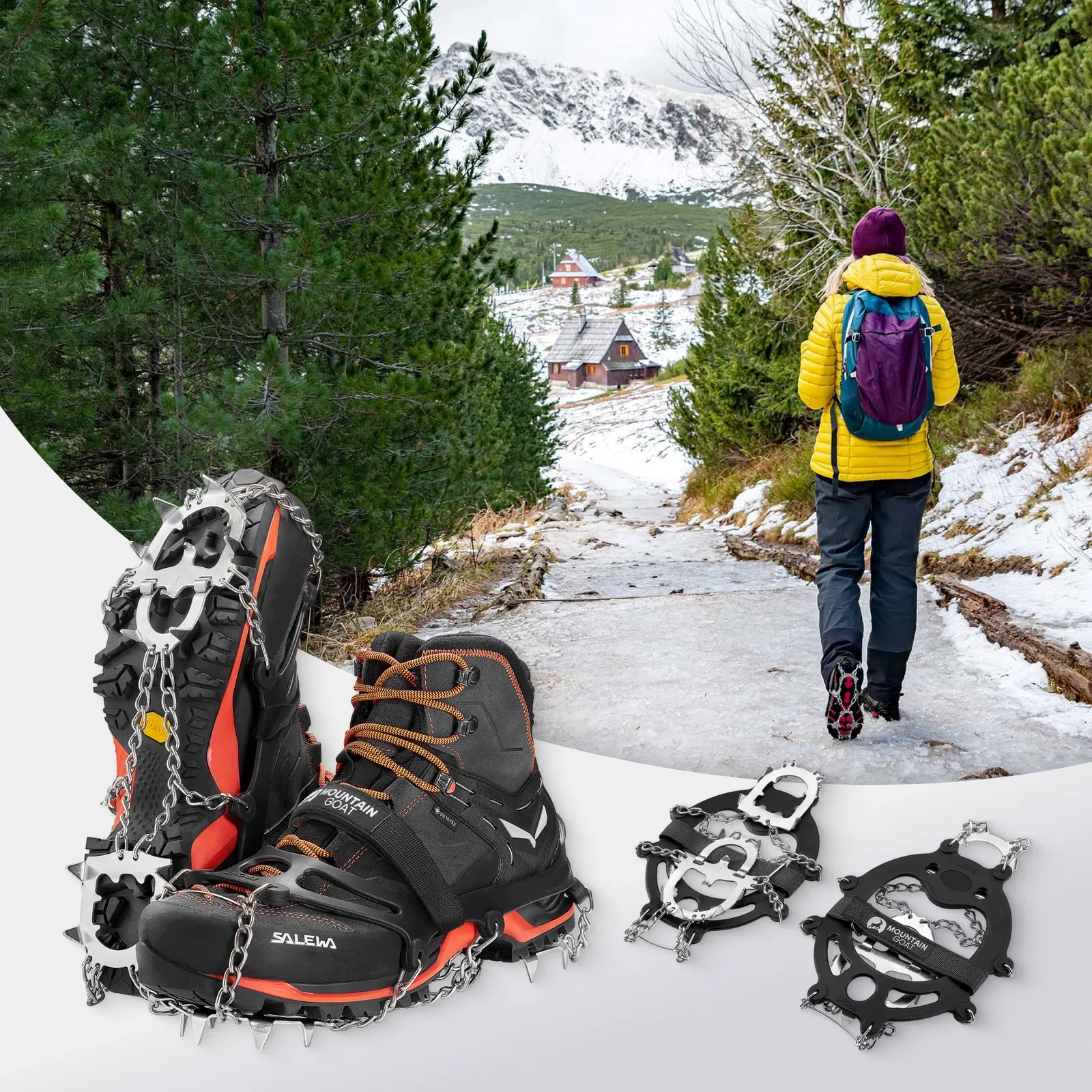 PREMIUM žygio batų kamanos (41-43) L