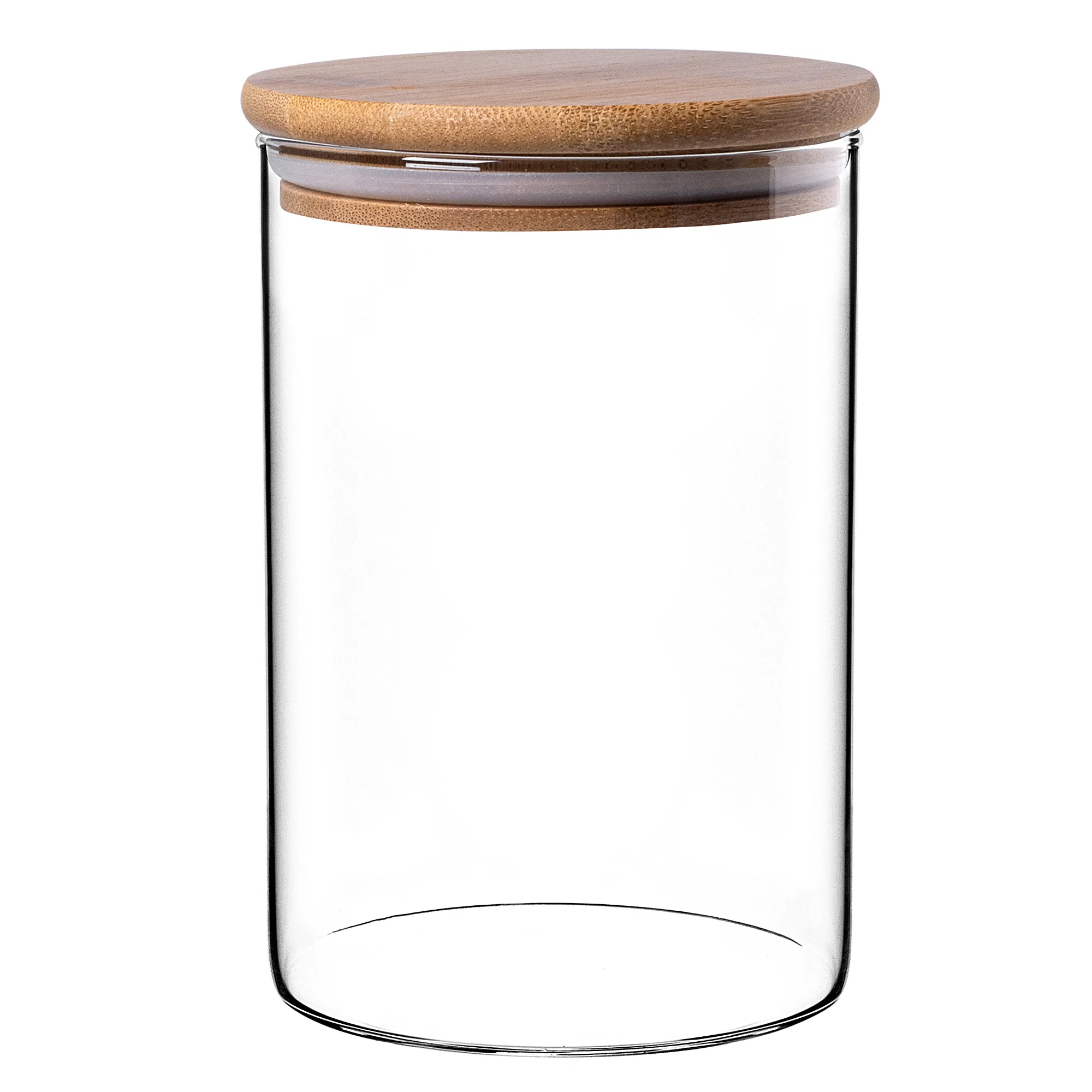 Piney stiklinis indas su bambuko dangteliu, 1040 ml