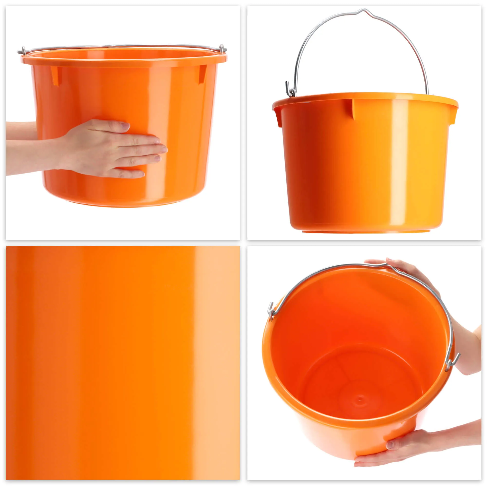 Kanan statybiniai kibirai 20L, oranžiniai, 3 vnt.