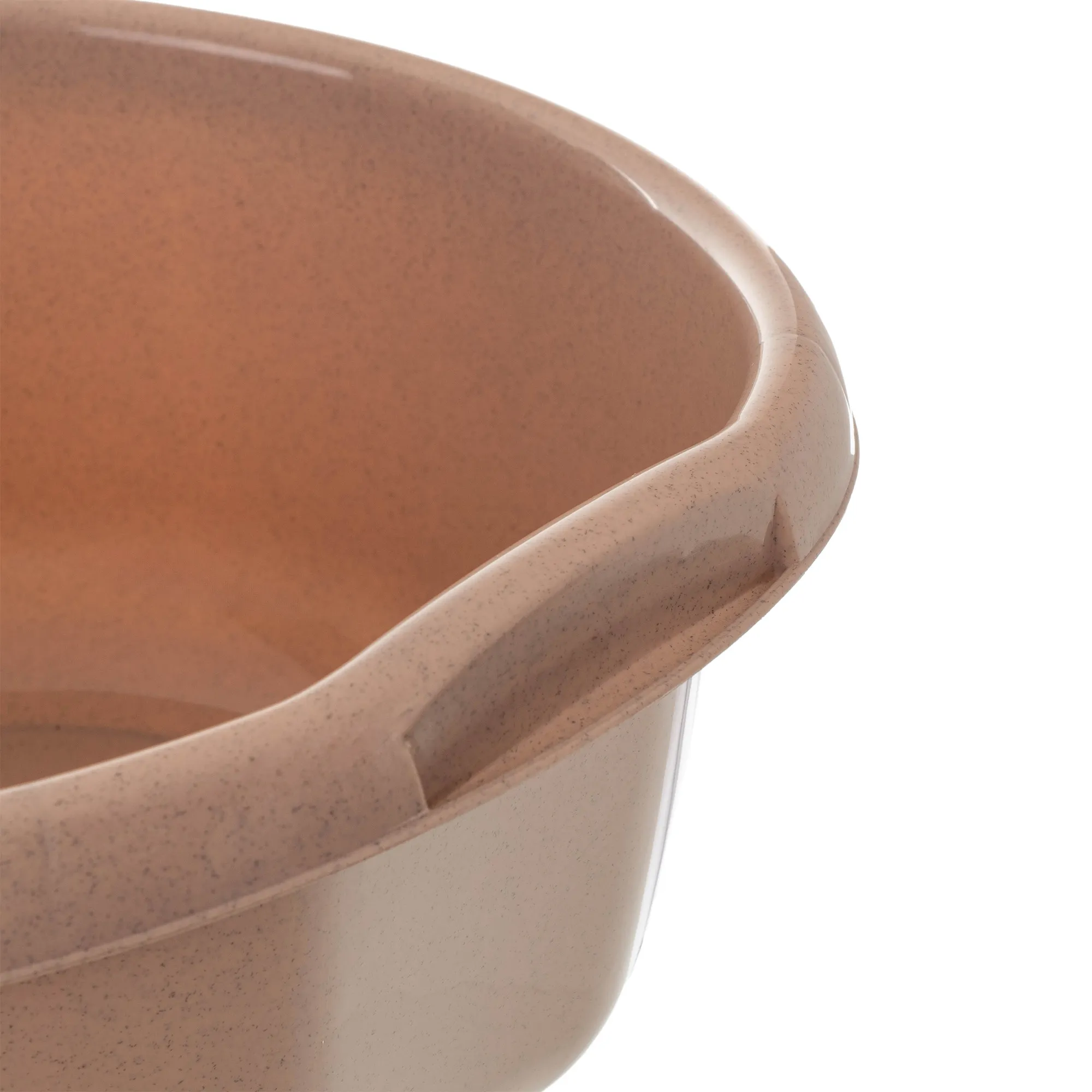 Treix 15 l smėlio spalvos plastikinis praustuvas su rankenomis