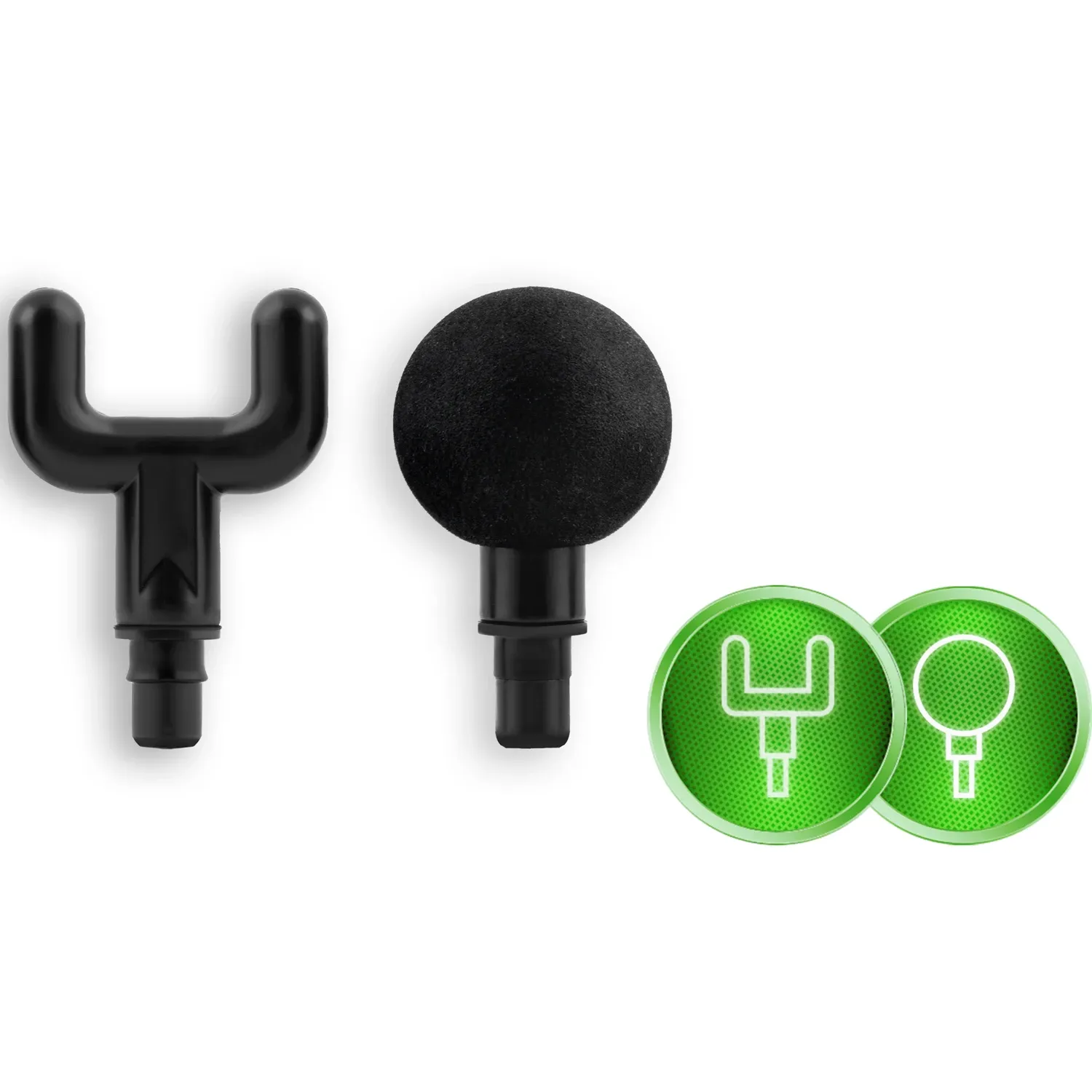 Kūno masažo pistoletas NS-501 Neo-sport juodas su 8 antgaliais - nuotrauka 1