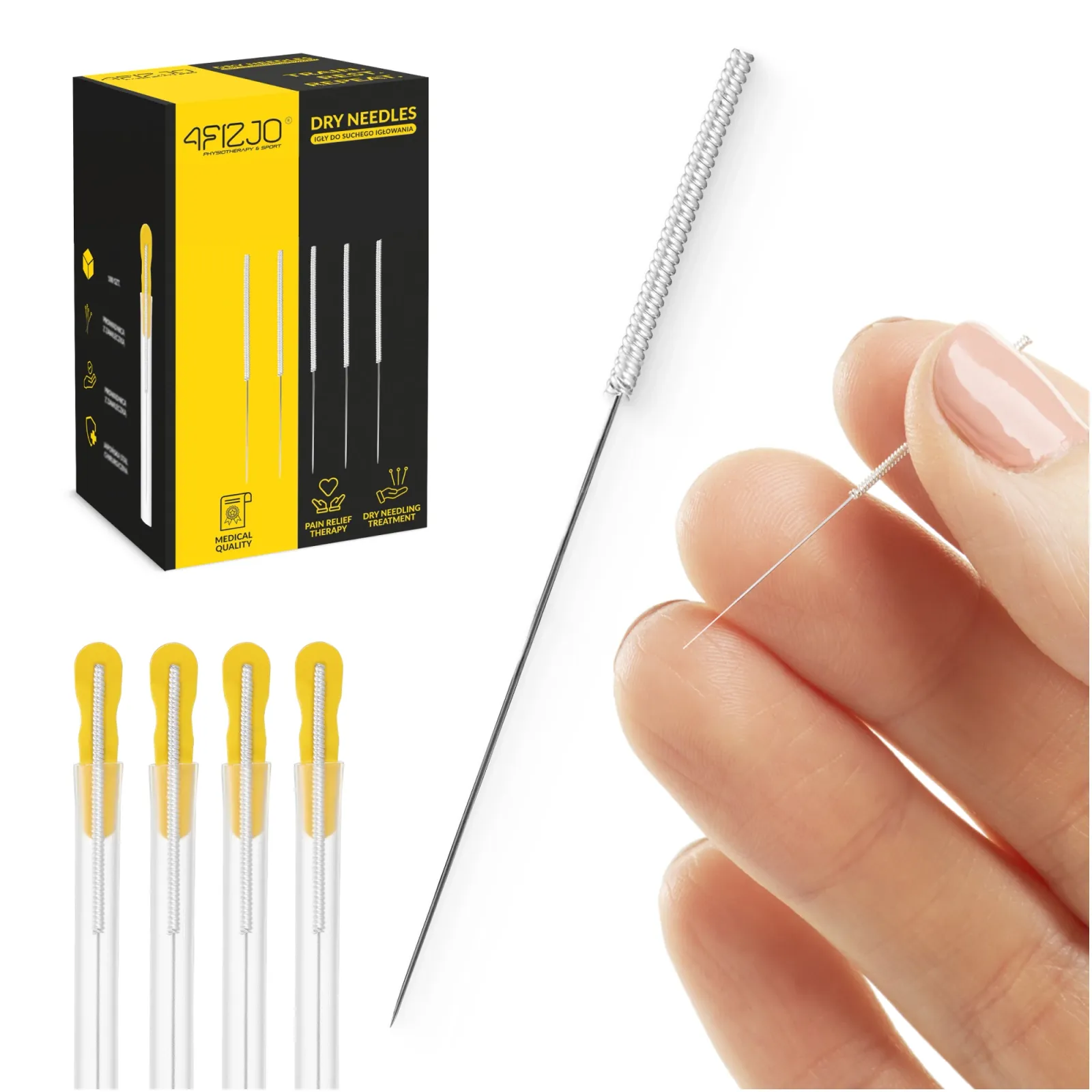 Akupunktūros adatos su kreiptuvu