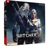 Good Loot The Witcher (Wiedźmin): Geralt & Ciri (1000 elementów) - „Good Loot Gaming“ serija skirta žaidimų gerbėjams