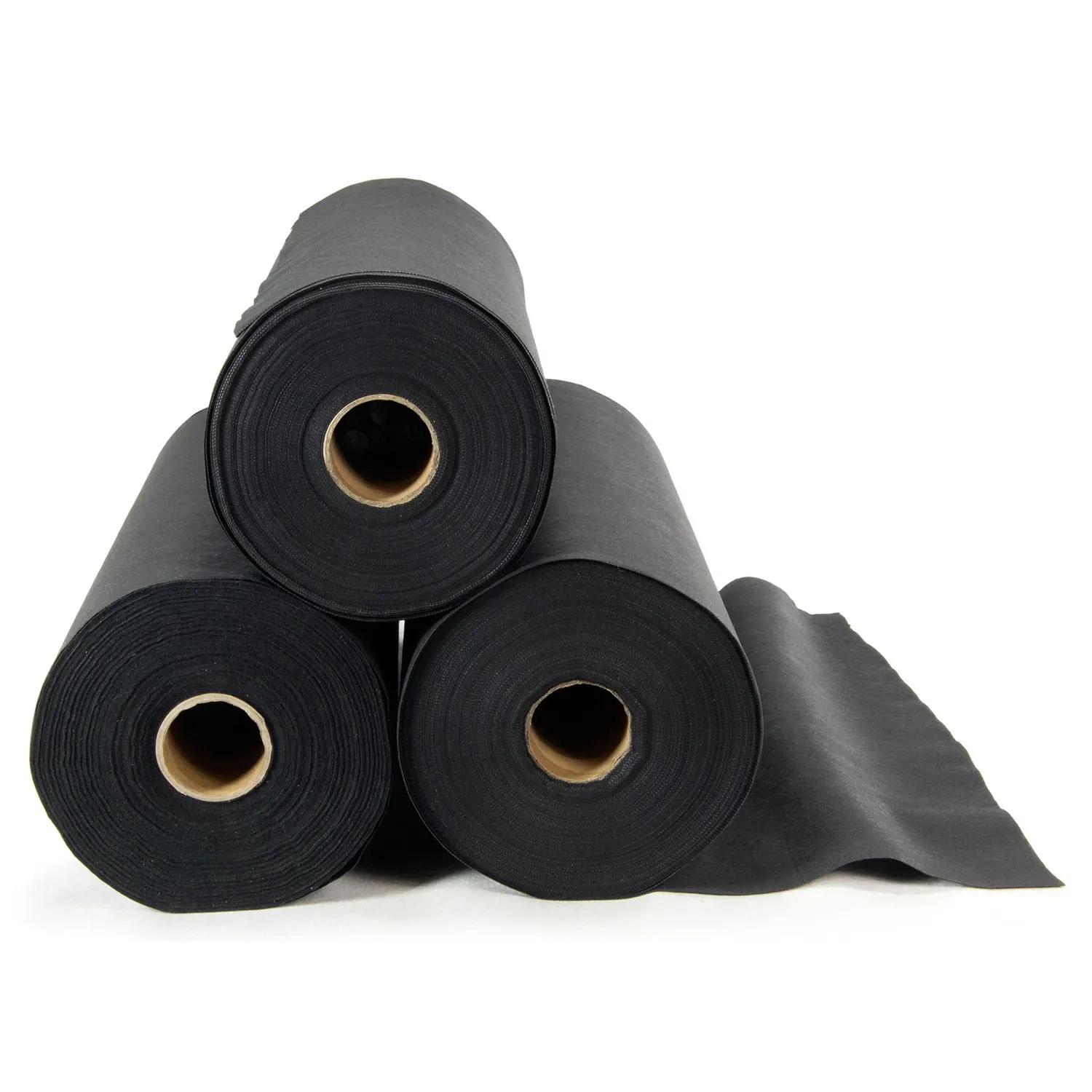 Sodo agrotekstilė 1,6 m x 100 m 90 g/m2 + 100 „Plonos“ smeigtukų - juoda - nuotrauka 1
