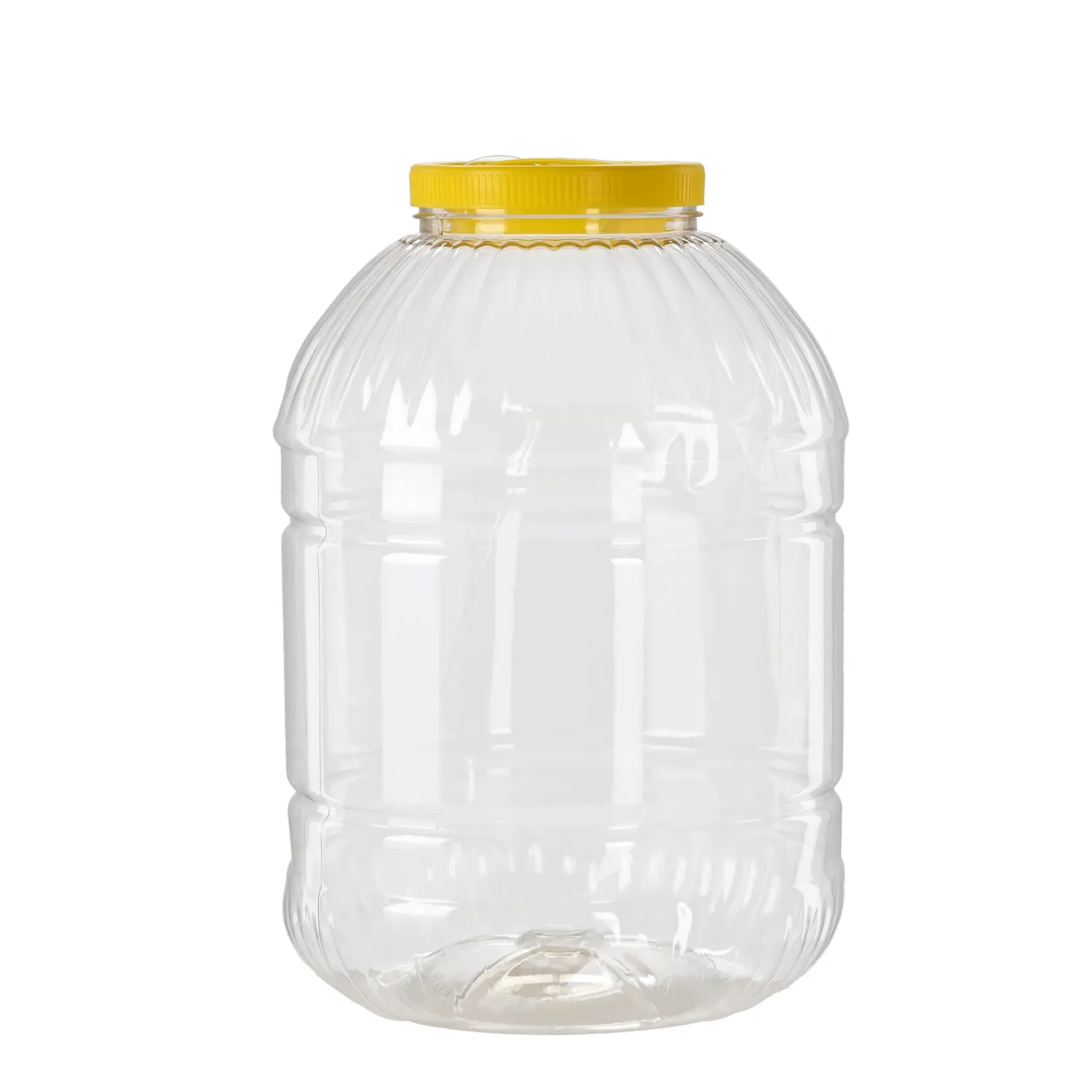 10 litrų geltonas plastikinis indas