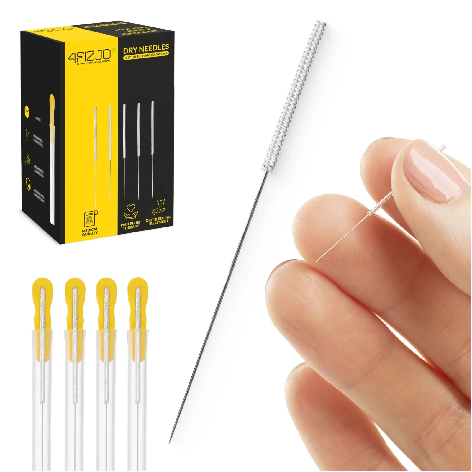 Akupunktūros adatos su kreiptuvu