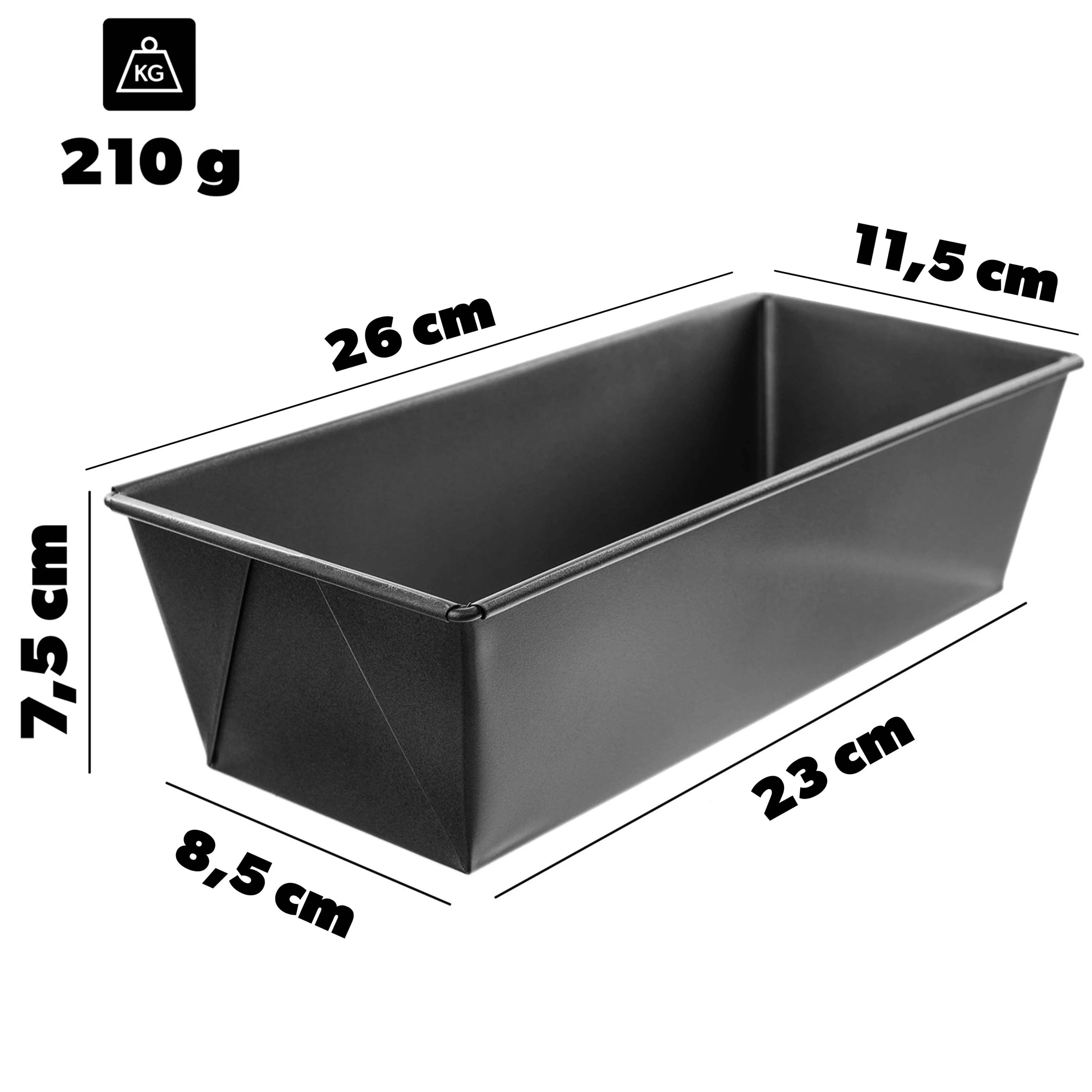 Arsita kepimo skarda su nepridegančia danga, 26 x 11 cm