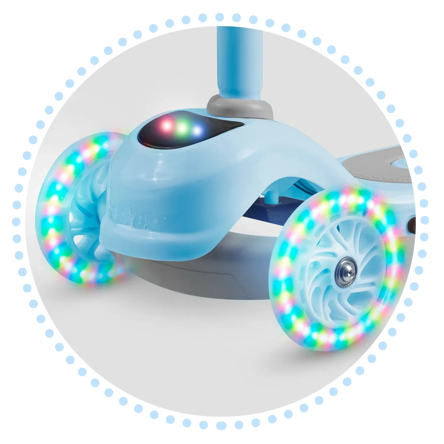 „Ricokids Piko“ triratis paspirtukas – mėlynas - nuotrauka 1