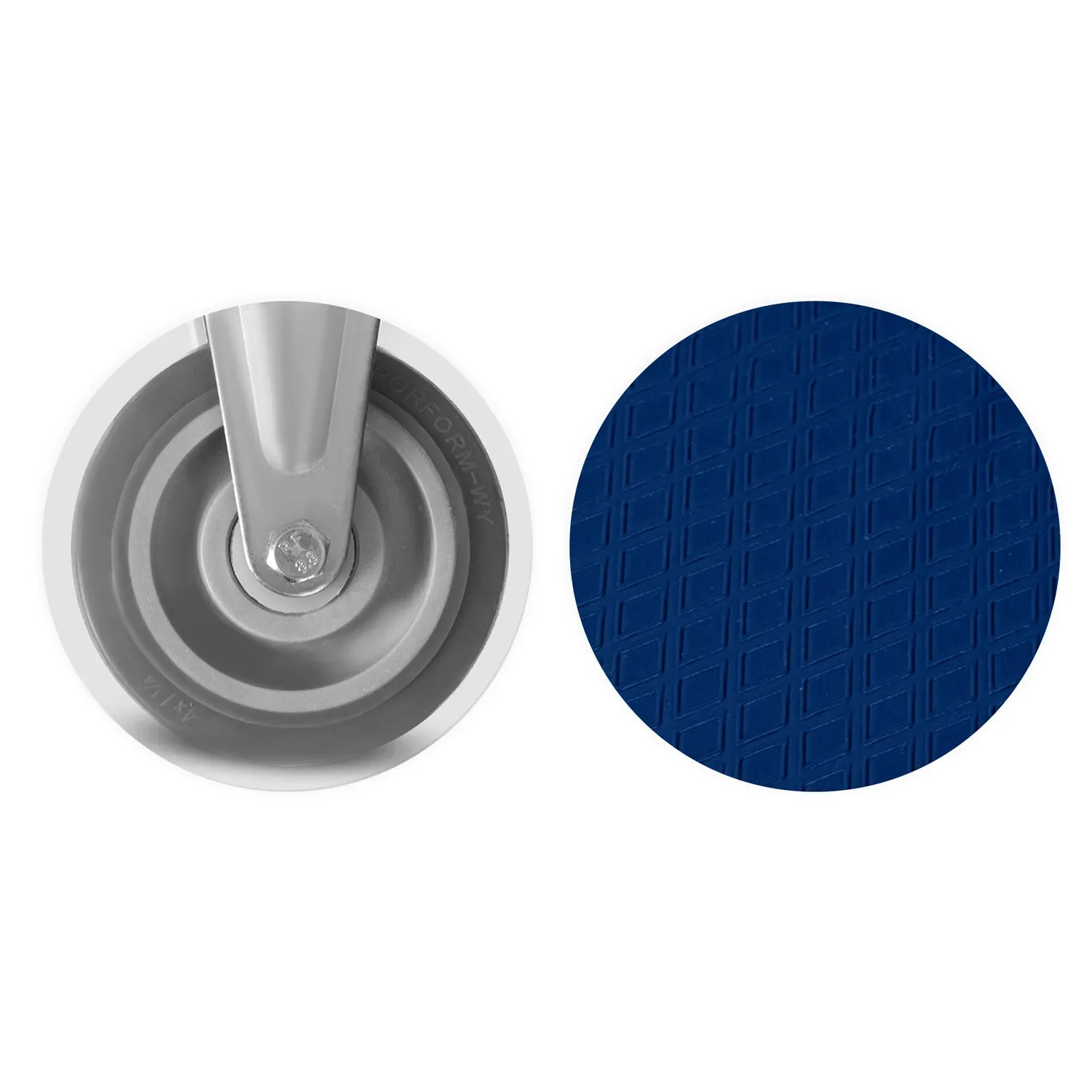 HM-505 rankinis vežimėlis, baltas ir mėlynas - nuotrauka 1