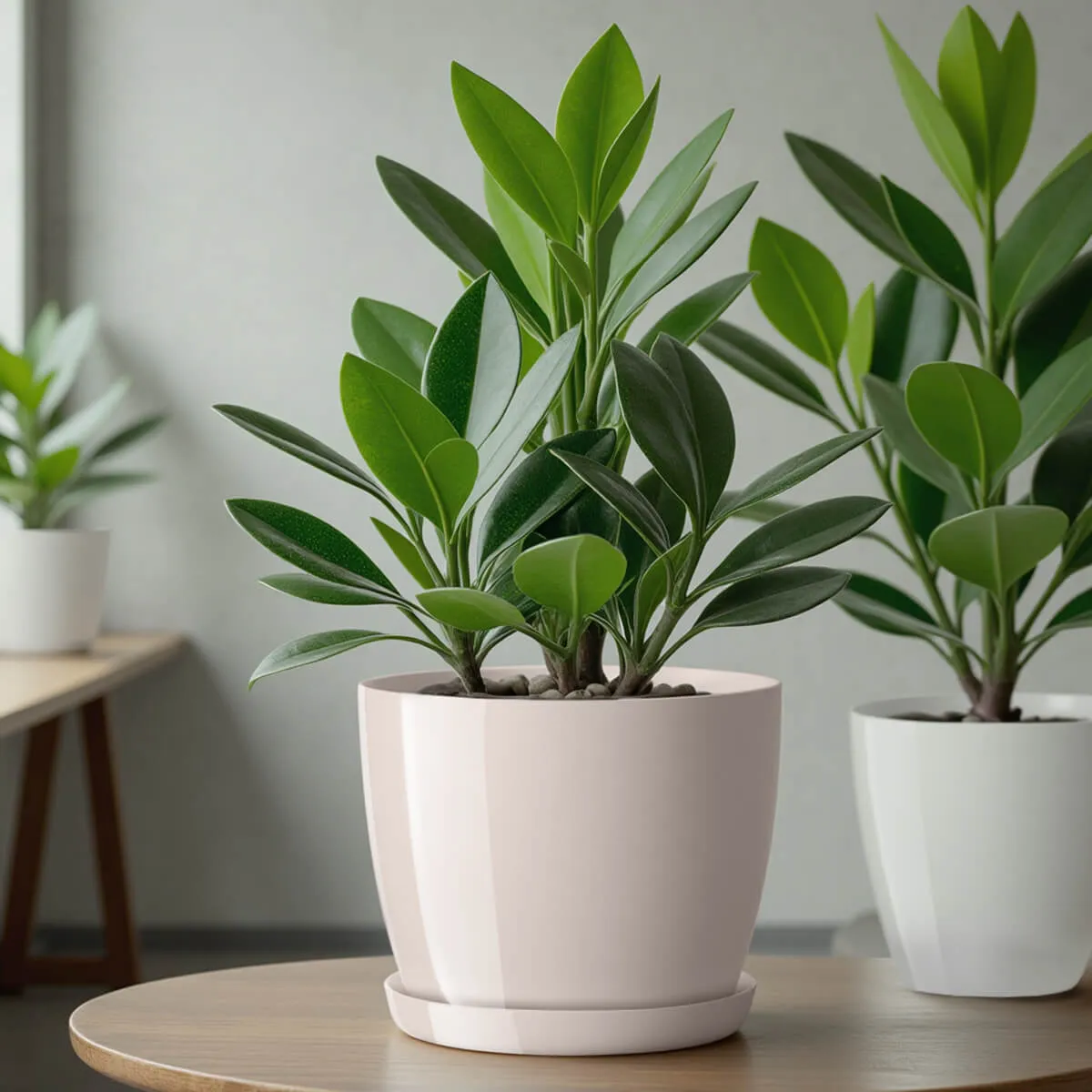 Agen vazonas su grietinėlės lėkštute 18 cm, 3 vnt.