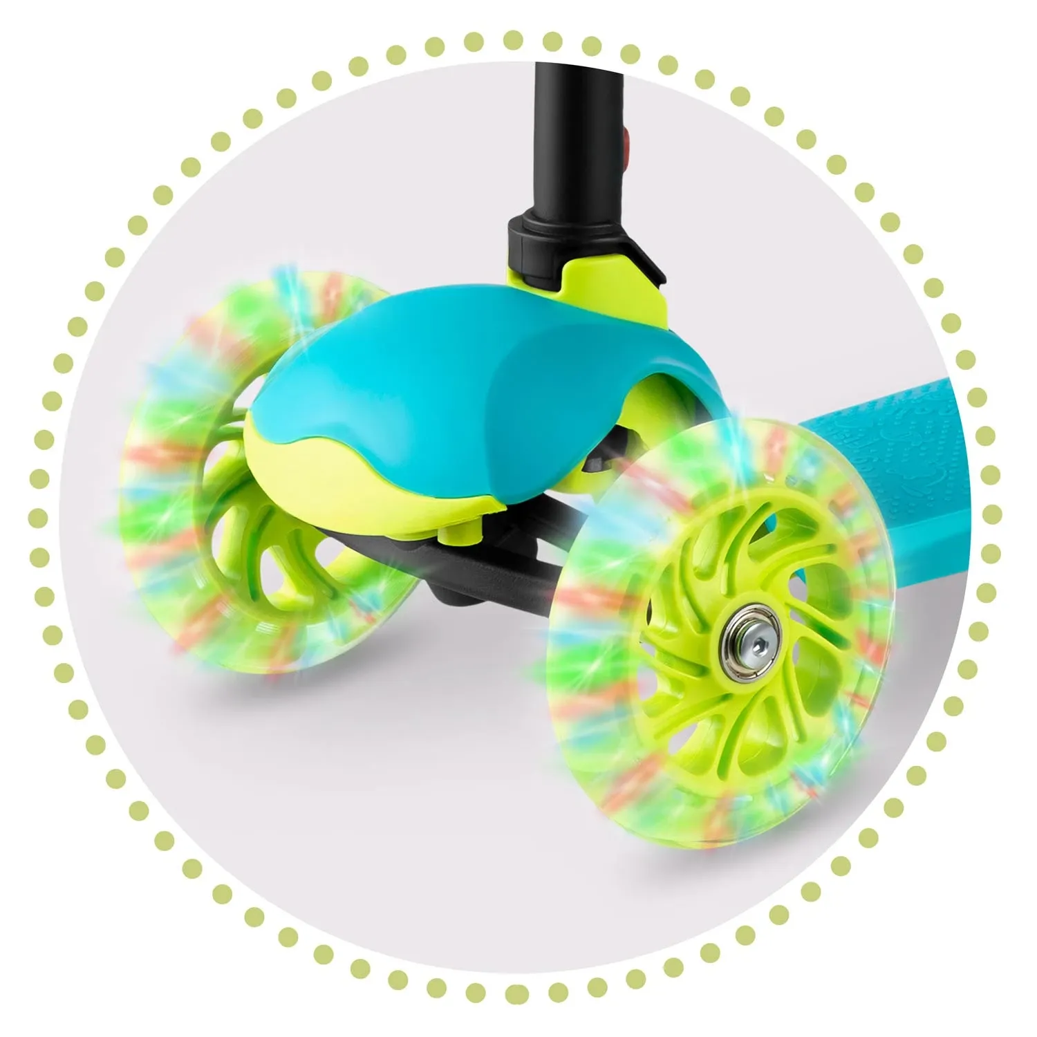 „Ricokids Loco“ triratis paspirtukas – turkio spalvos - nuotrauka 1