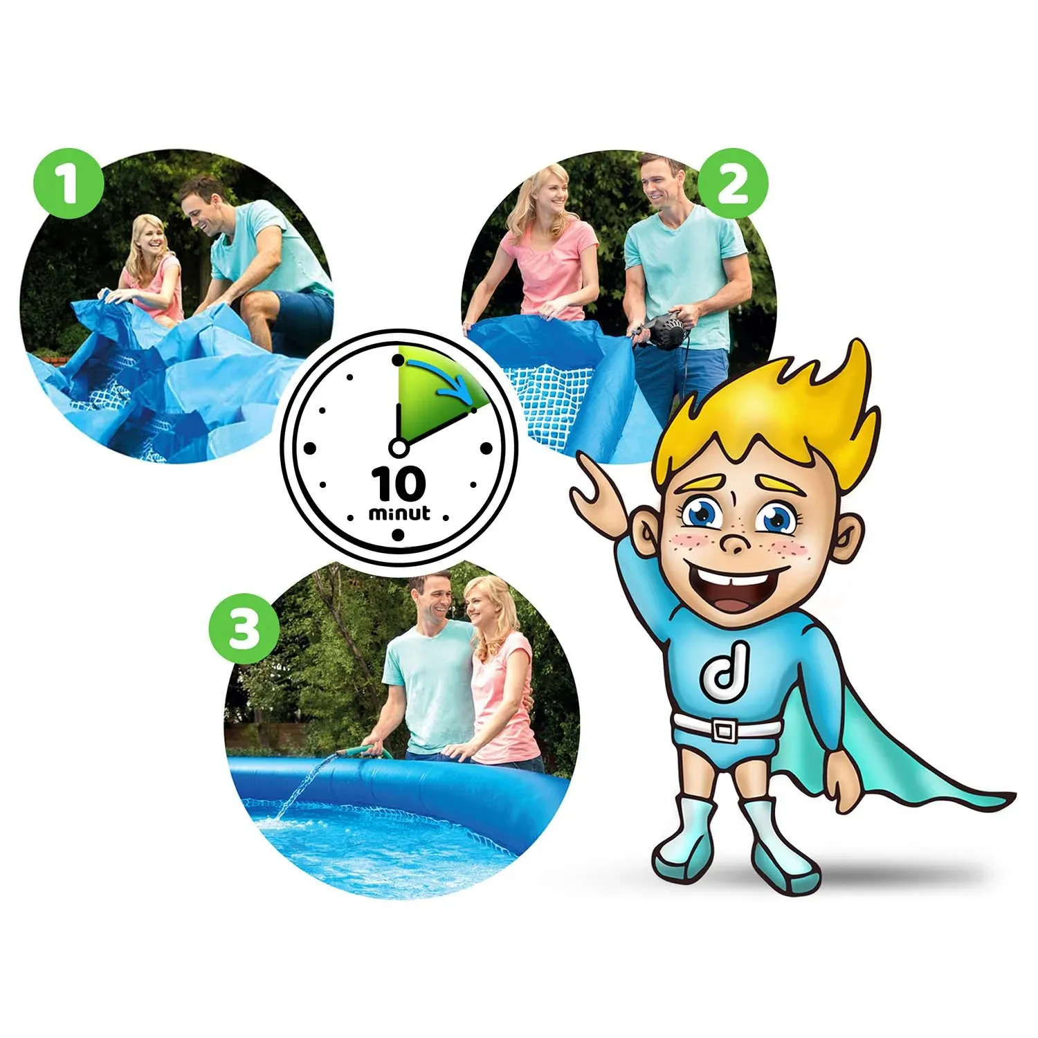 Sodo išplėtimo baseinas 366 x 76 cm 15-in-1 INTEX 28132 + burbulų aparatas NEMOKAMAI - nuotrauka 1