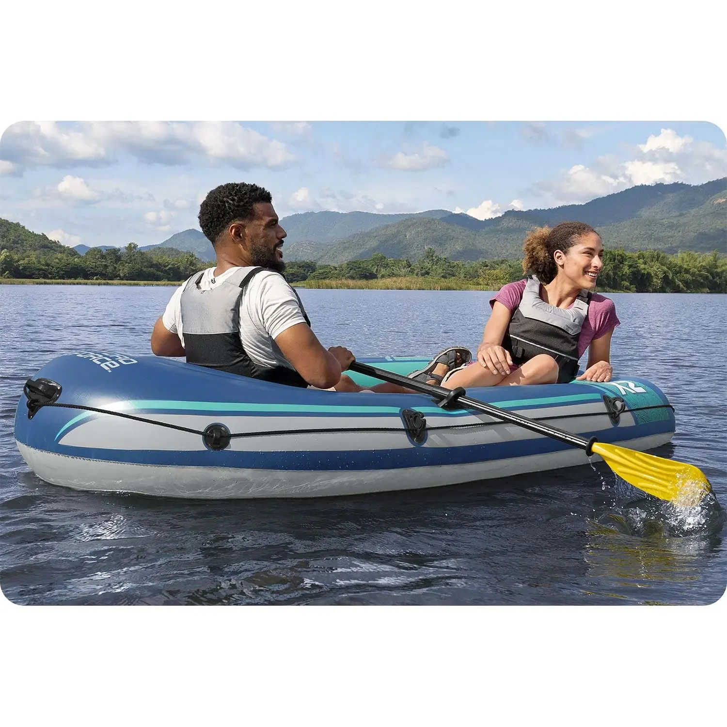 Pripučiama valtis Trek X2 Raft 232 x 118 cm Bestway 61153 - nuotrauka 1