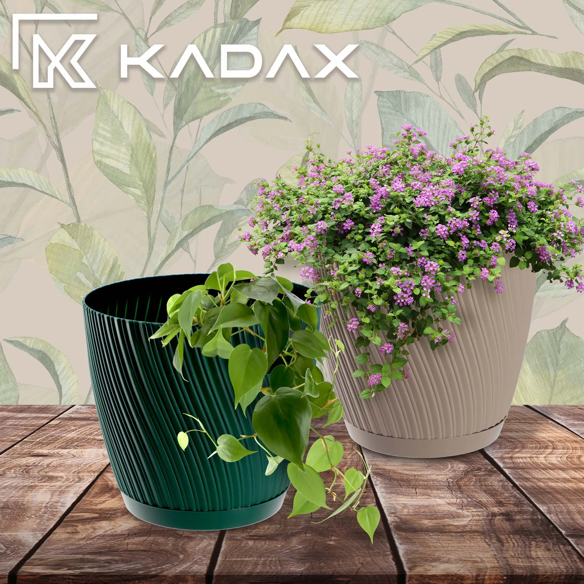 Tubas vazonas su lėkštute 19 cm