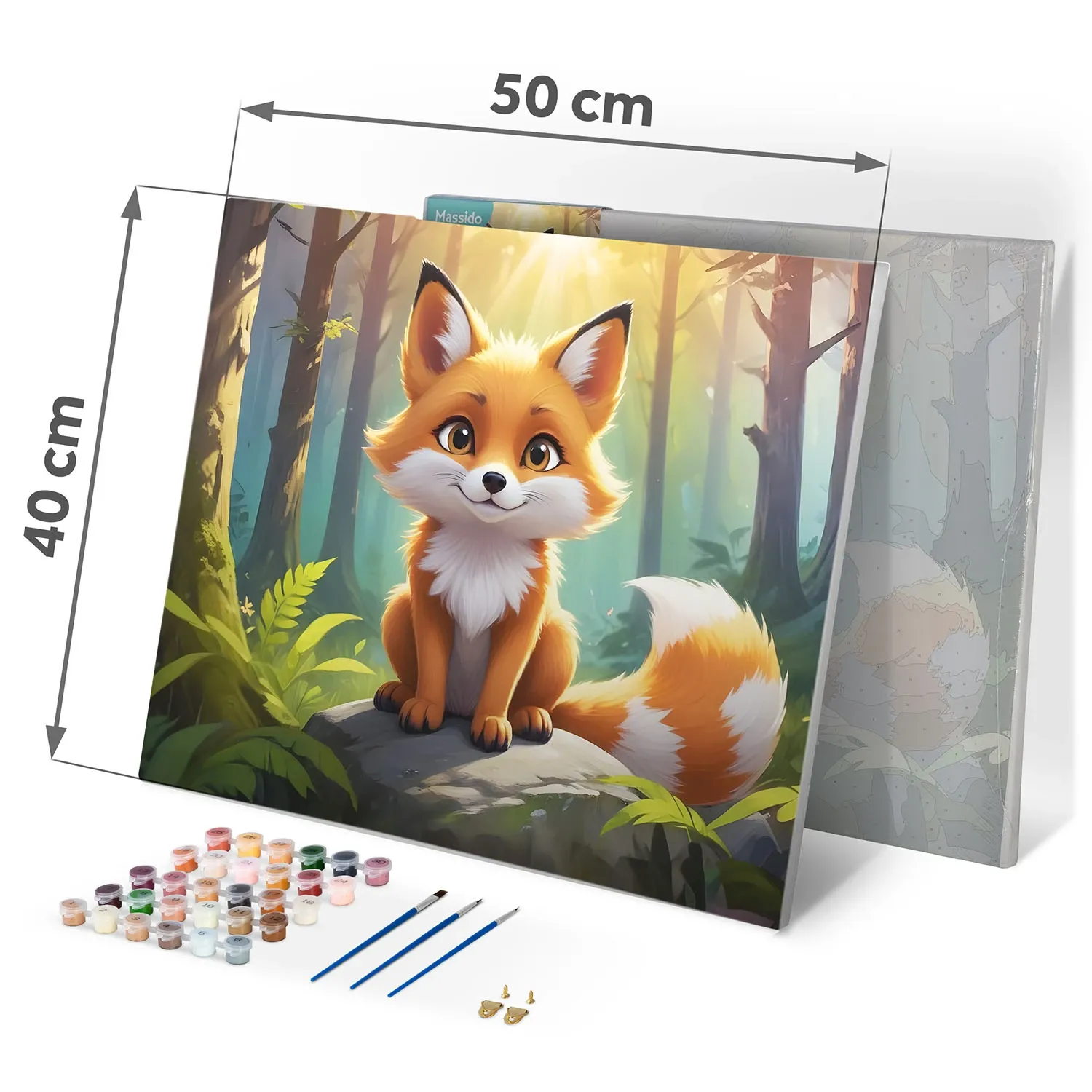 Paveikslas tapyti pagal skaičius 40x50 cm Massido Lisek - nuotrauka 1