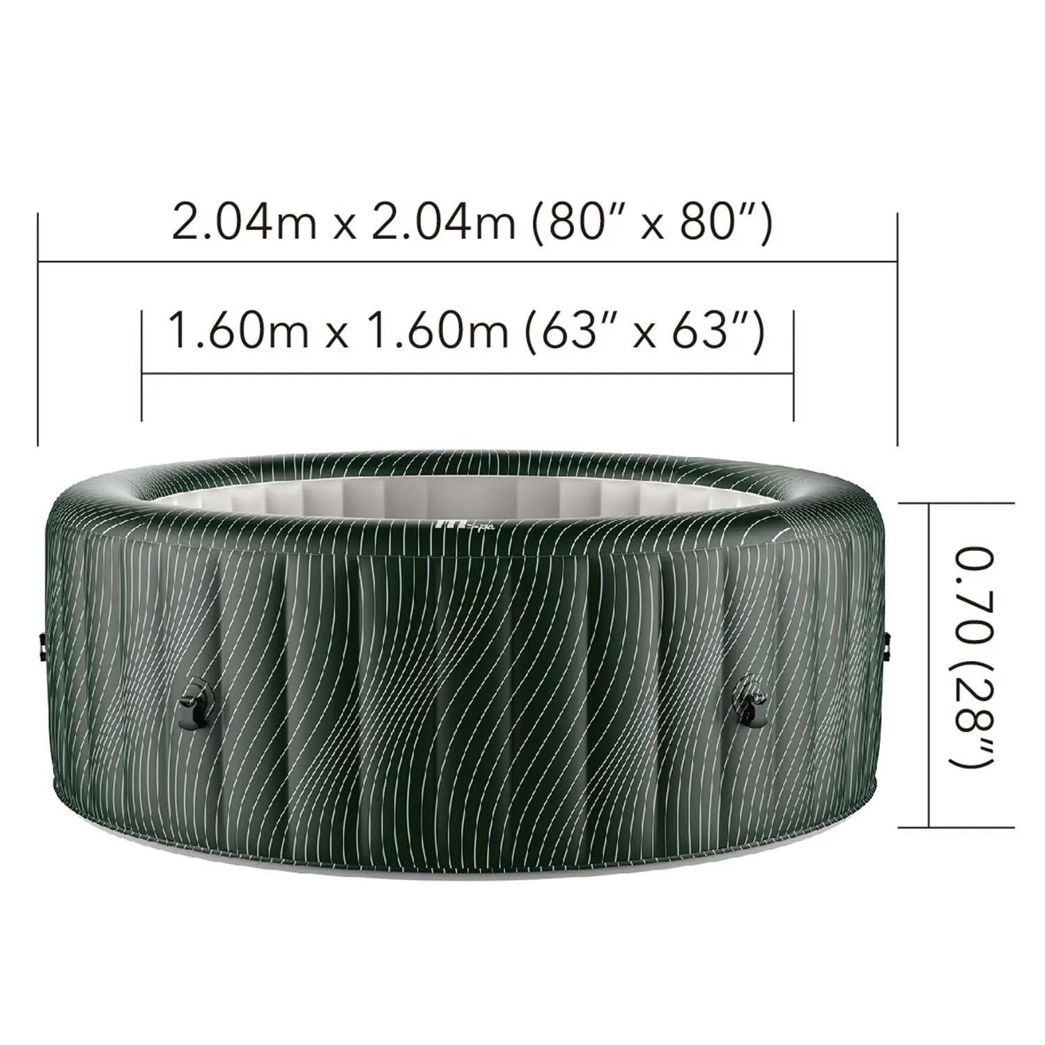 Pripučiamas „Meteor“ SPA 6 asmenims mSpa - nuotrauka 1