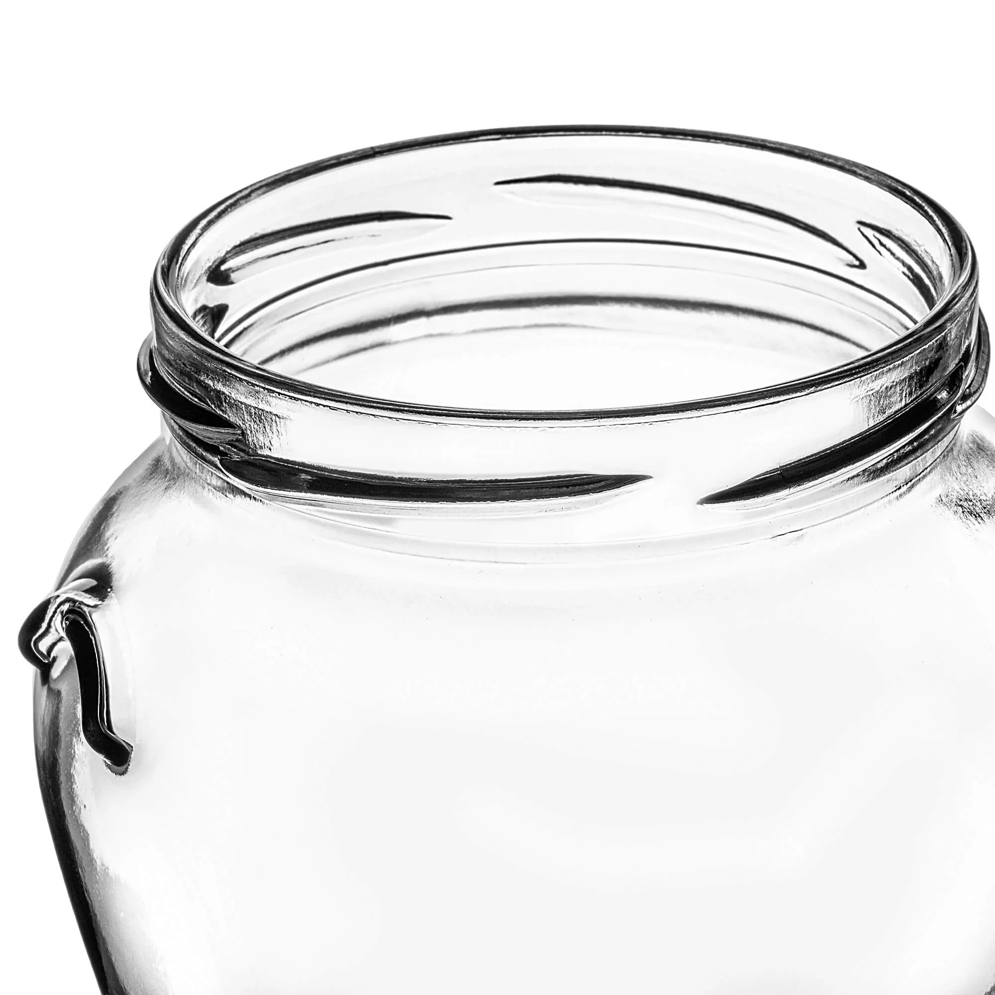 Sassa konservavimo stiklainiai 580 ml, 24 vnt., 82 mm + dangteliai „Porcelianas“