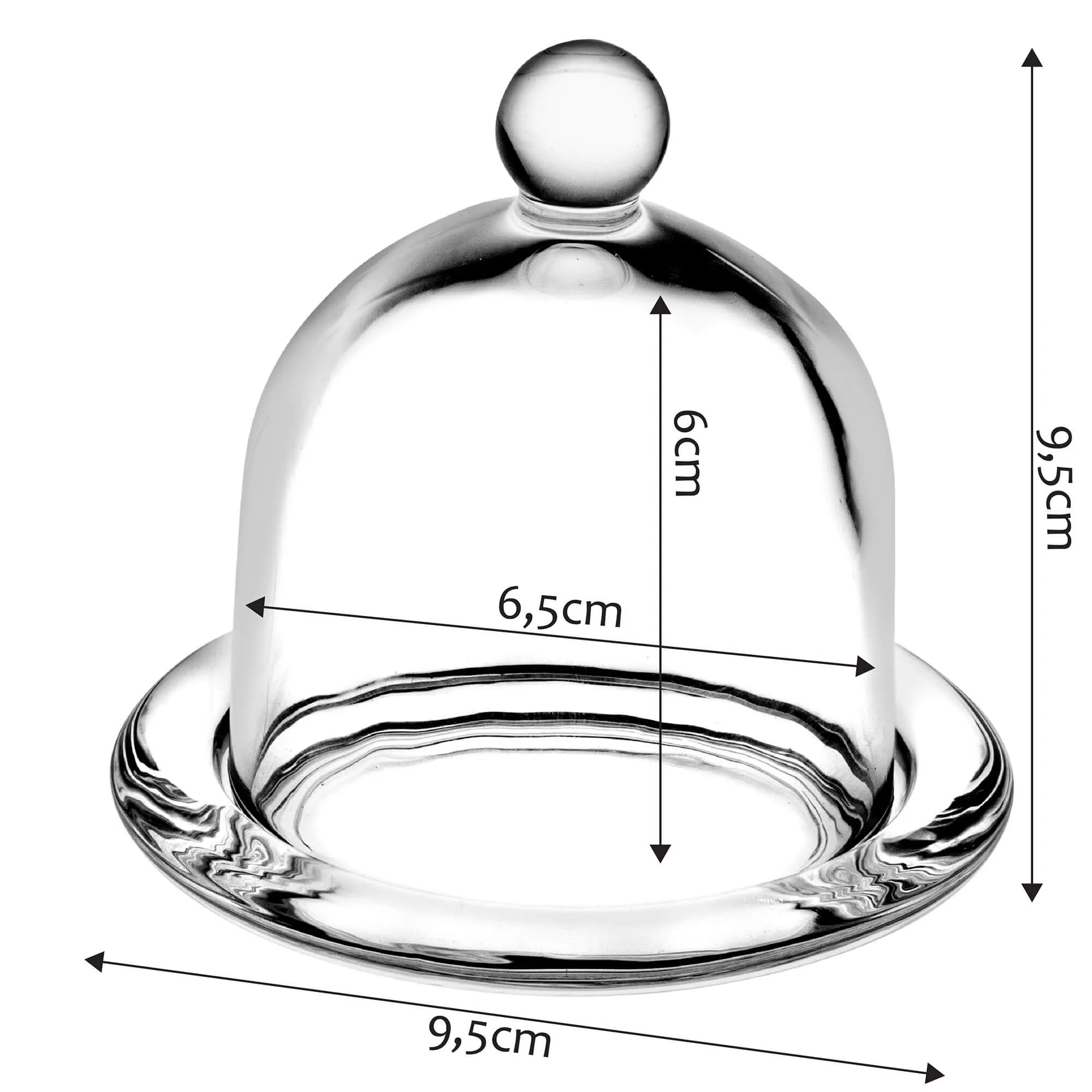 Indelis su dangteliu citrinai ir vaisiams 6,5 cm