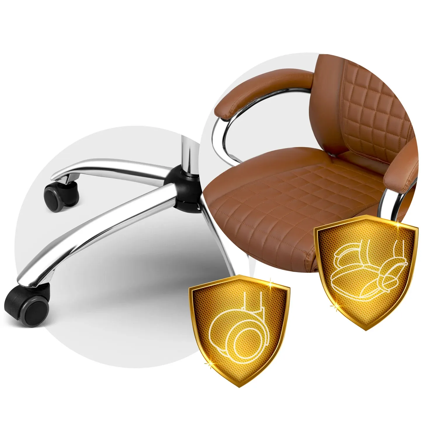 Biuro kėdė Sofotel Batory - ruda - 240803 - nuotrauka 1