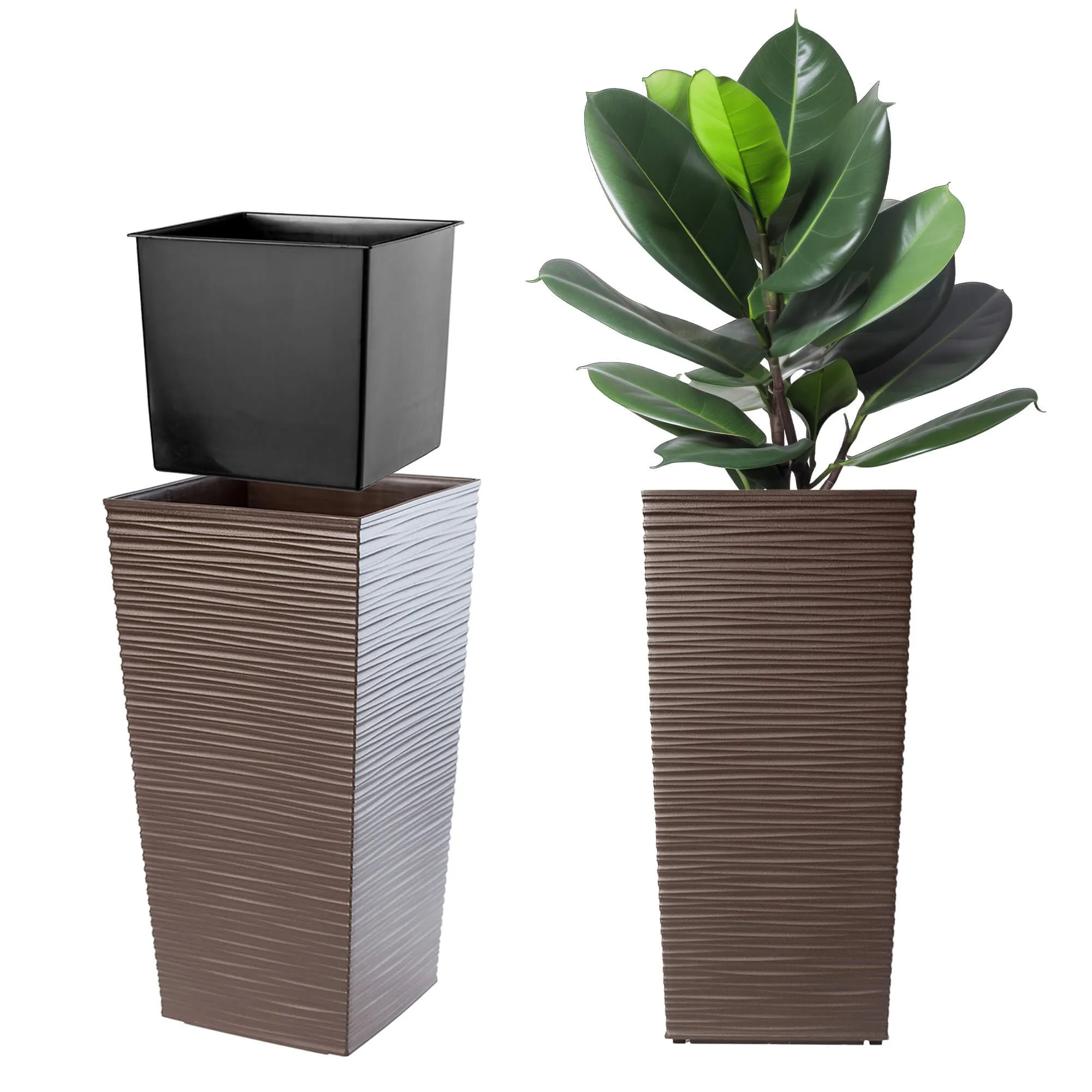 Toulouse kalto formos gėlių vazonas su įdėklu 35 cm