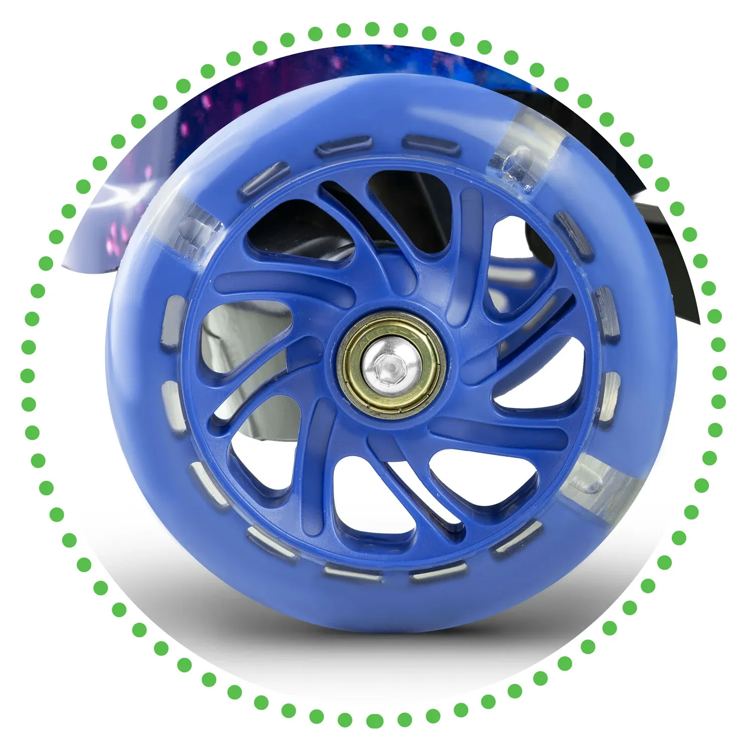 „Ricokids Piko“ triratis paspirtukas – juodas ir mėlynas - nuotrauka 1