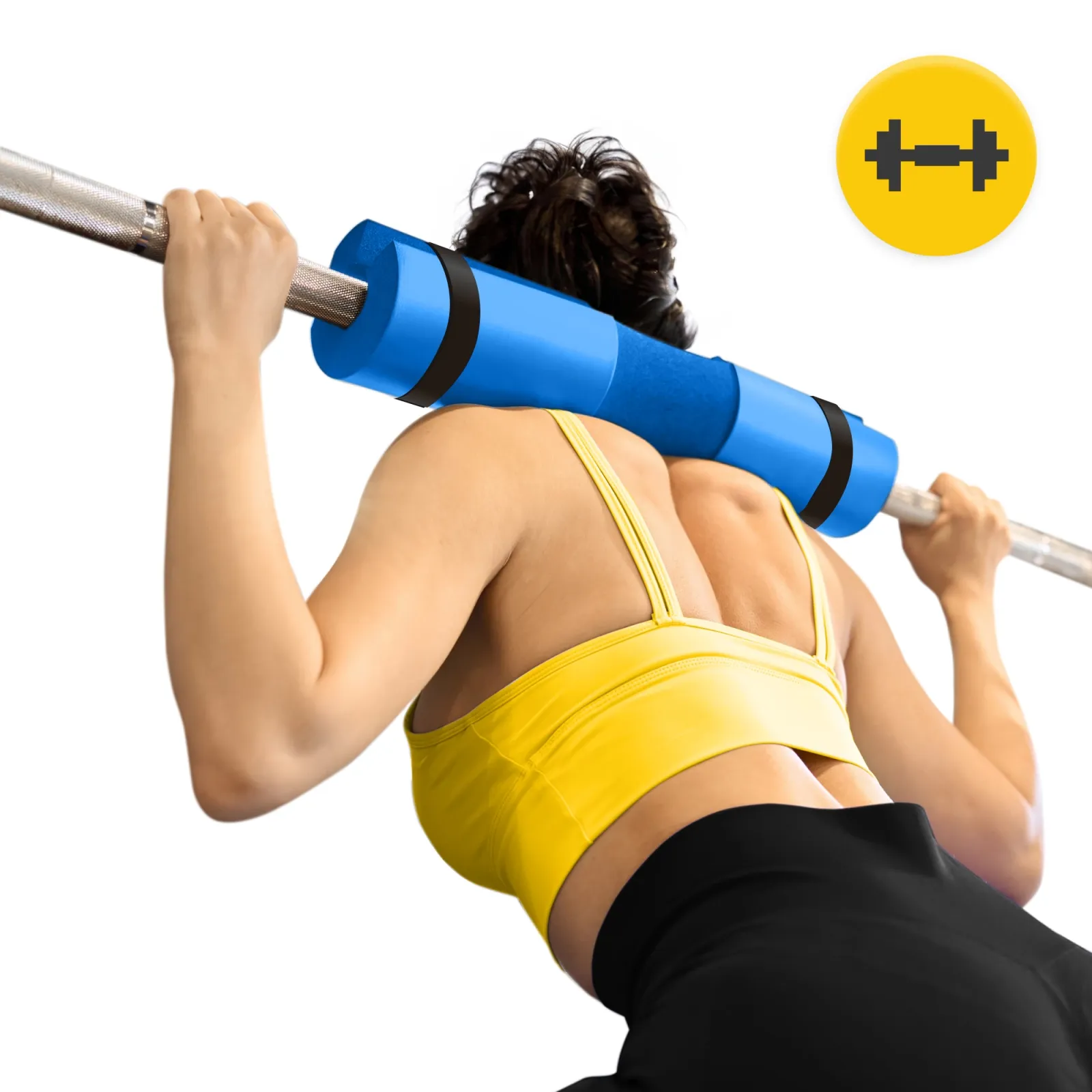 Mėlynas štangos apsaugas