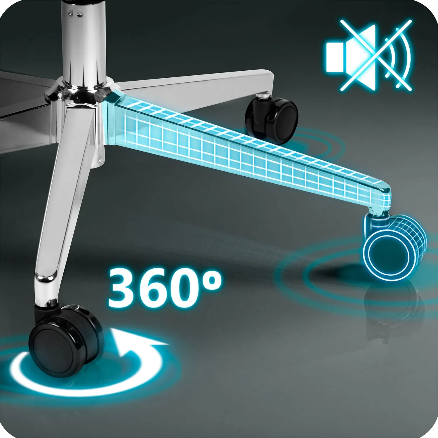 Sofotel Talin mikro tinklelio biuro kėdė – pilka - nuotrauka 1