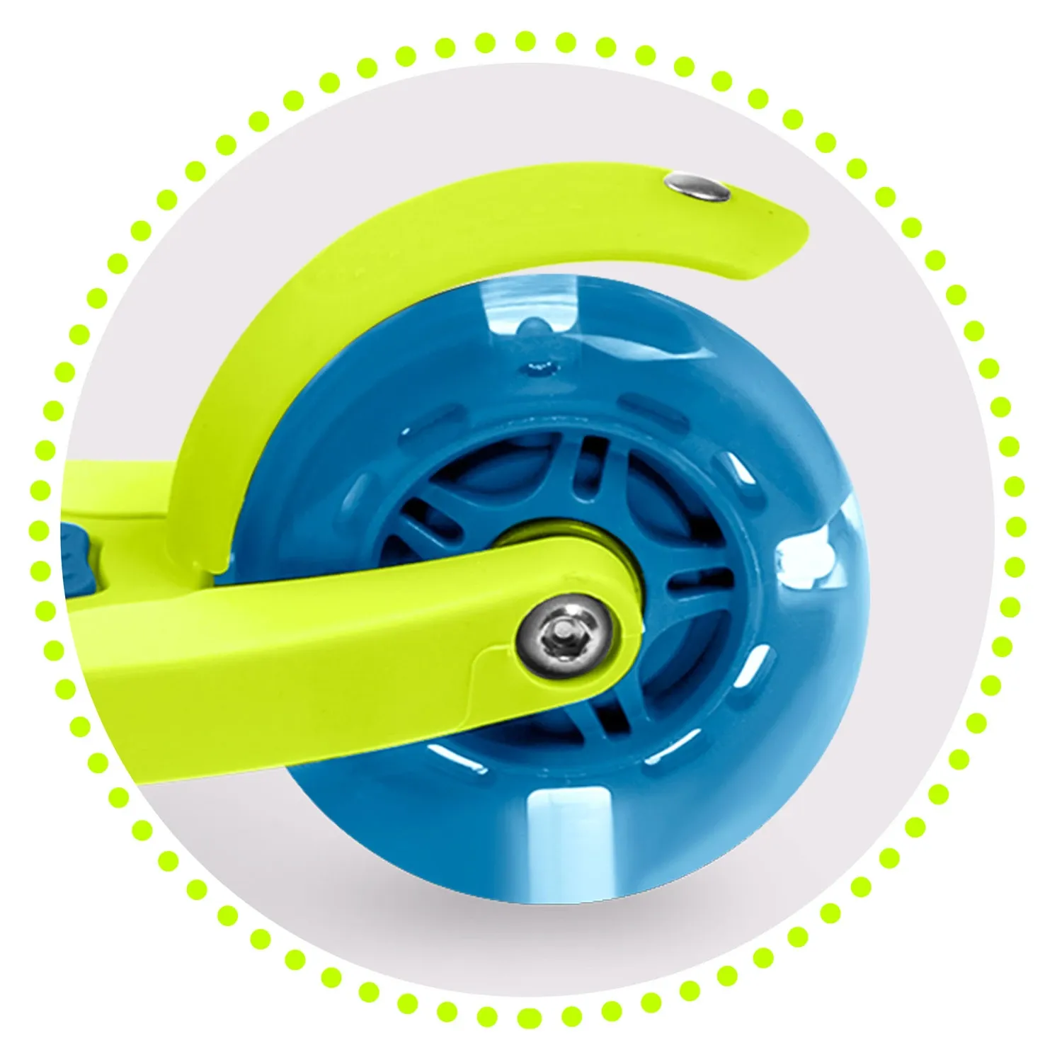 „Ricokids Loco“ triratis paspirtukas – mėlynas ir žalias - nuotrauka 1