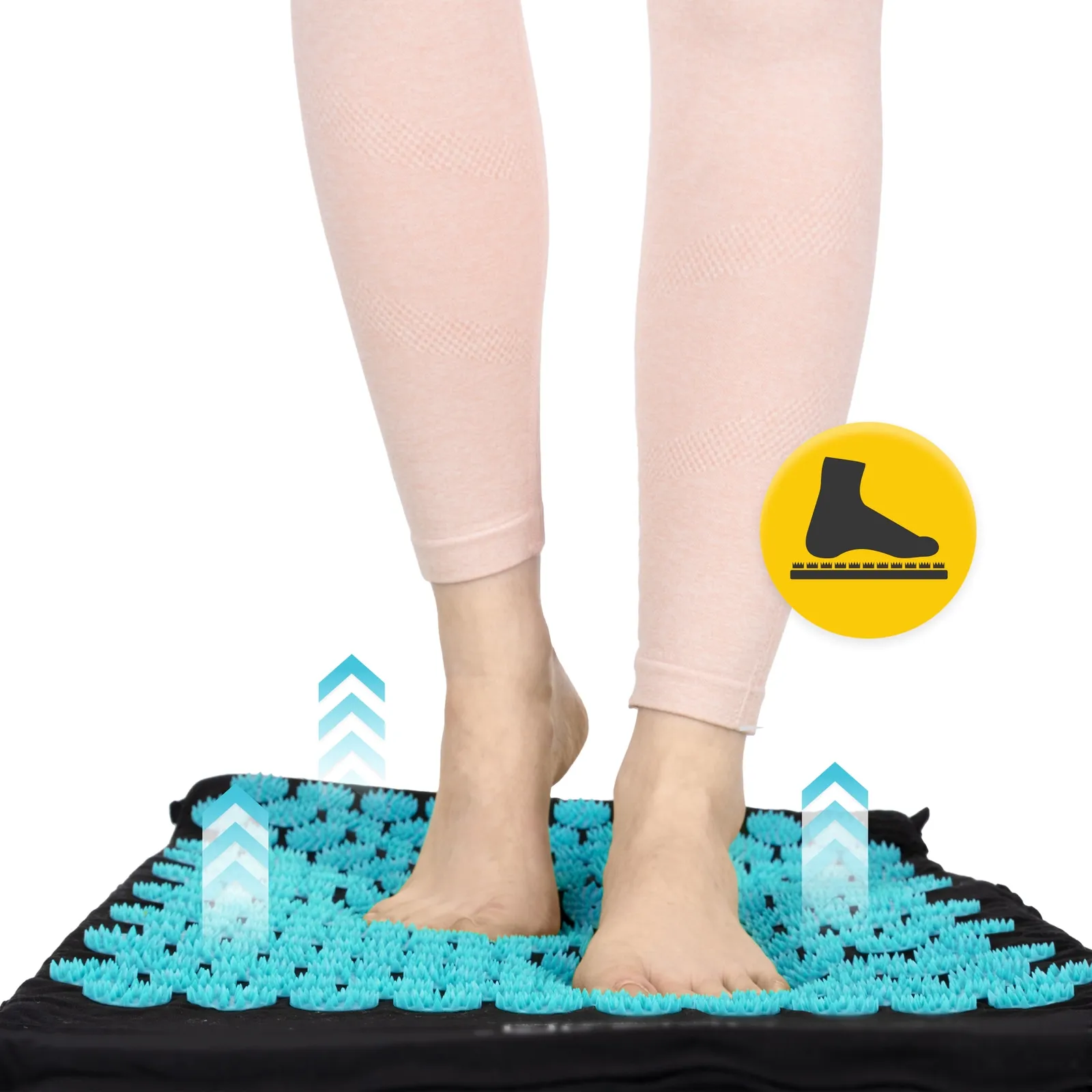 Didelis akupresūros kilimėlis su pagalvėle