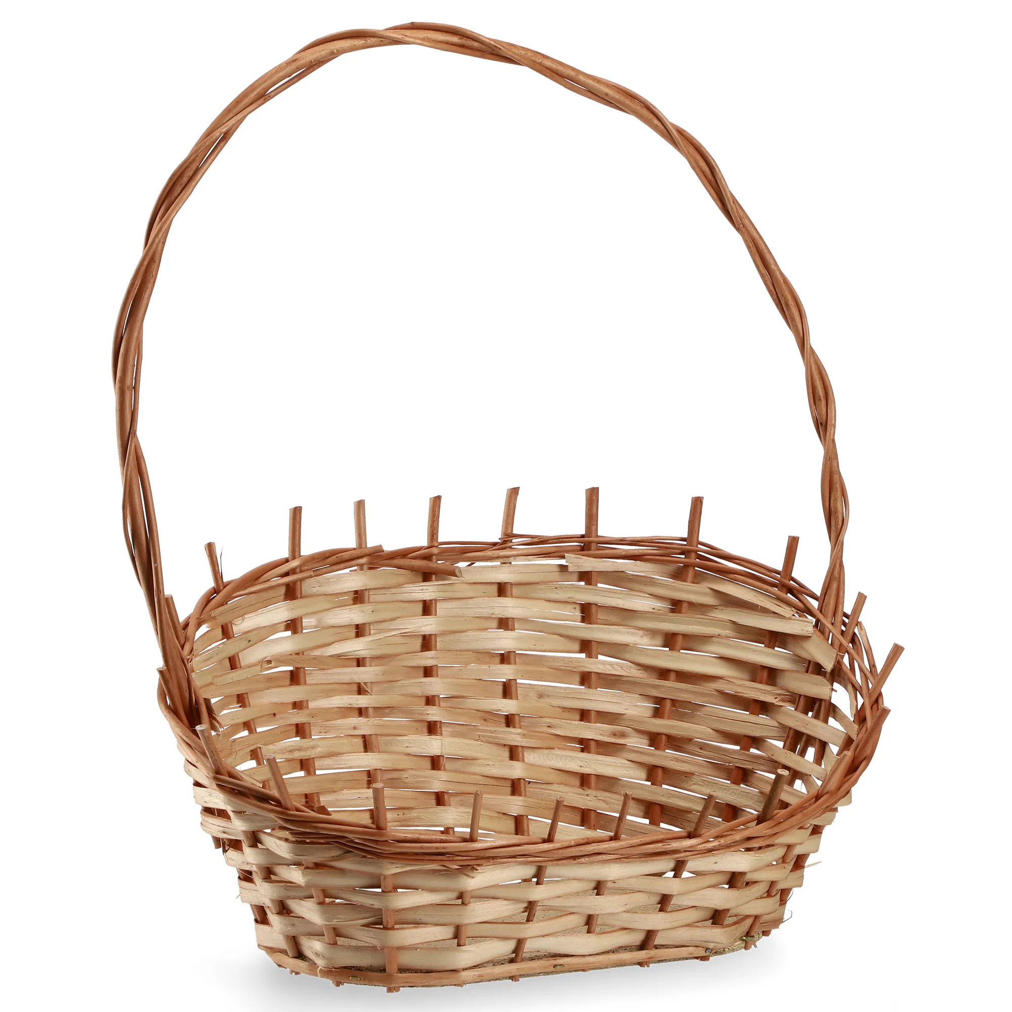 Natūralaus vytelių dovanų krepšelis „Mede“, vidutinio dydžio