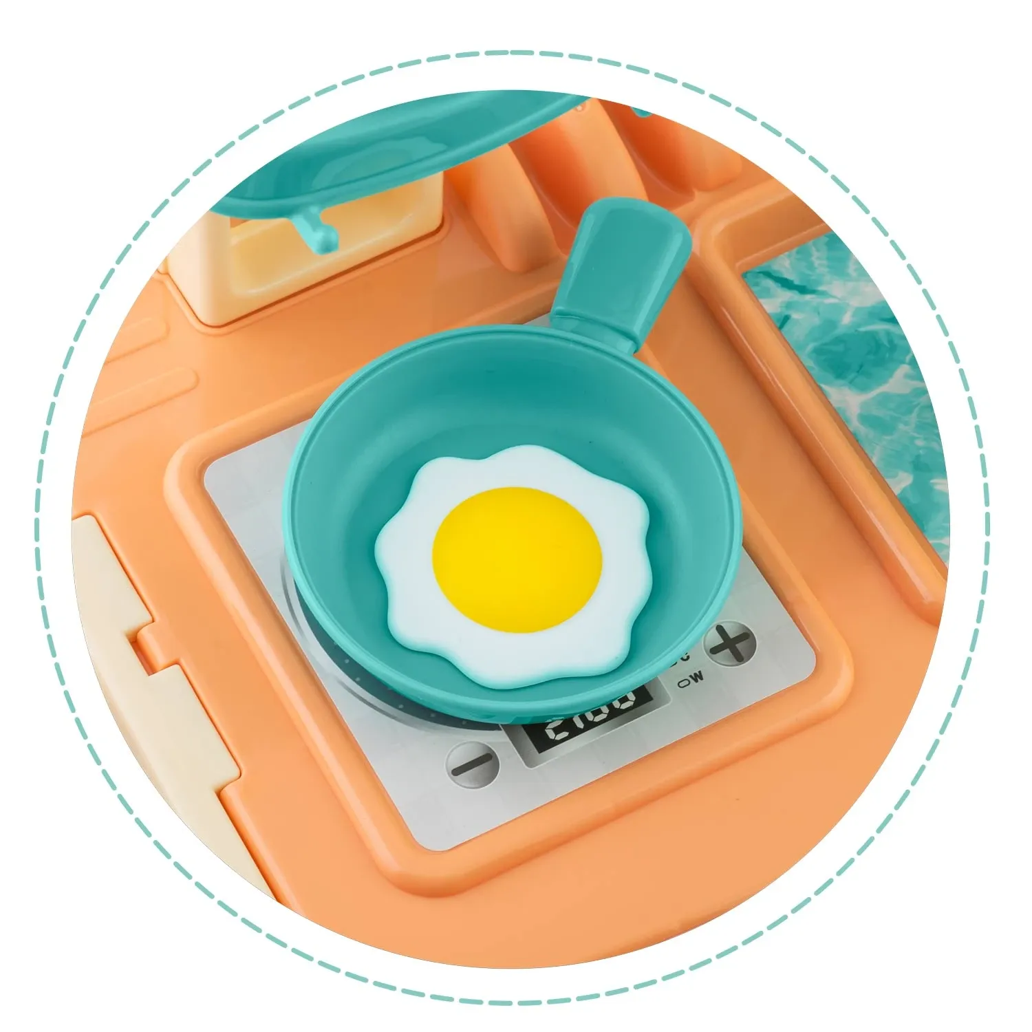 Ricokids 772901 Vaikiška virtuvė su dėklu - nuotrauka 1